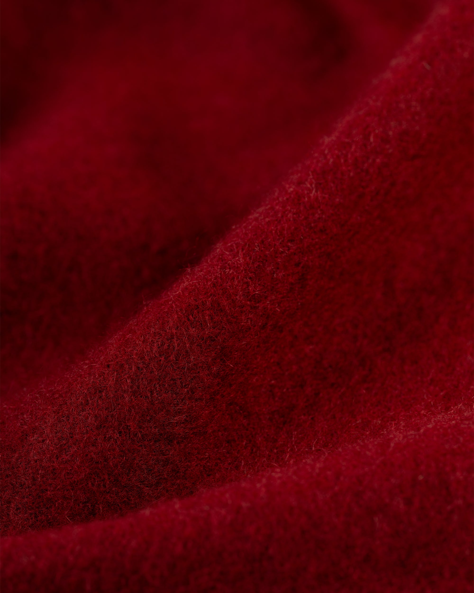 Made-in-England Solid Burgundy Cashmere Muffler