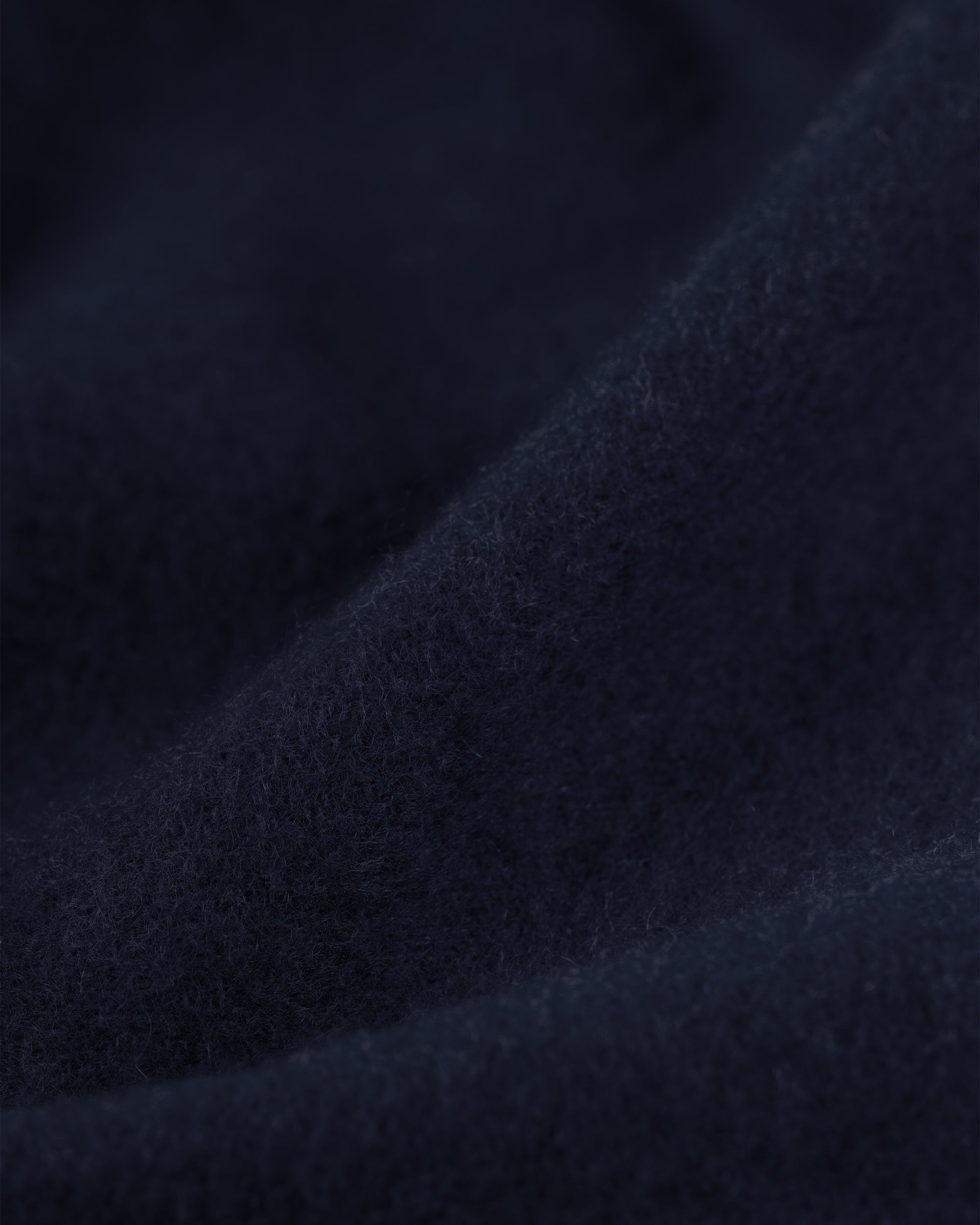 Made-in-Scotland Solid Navy Cashmere Muffler