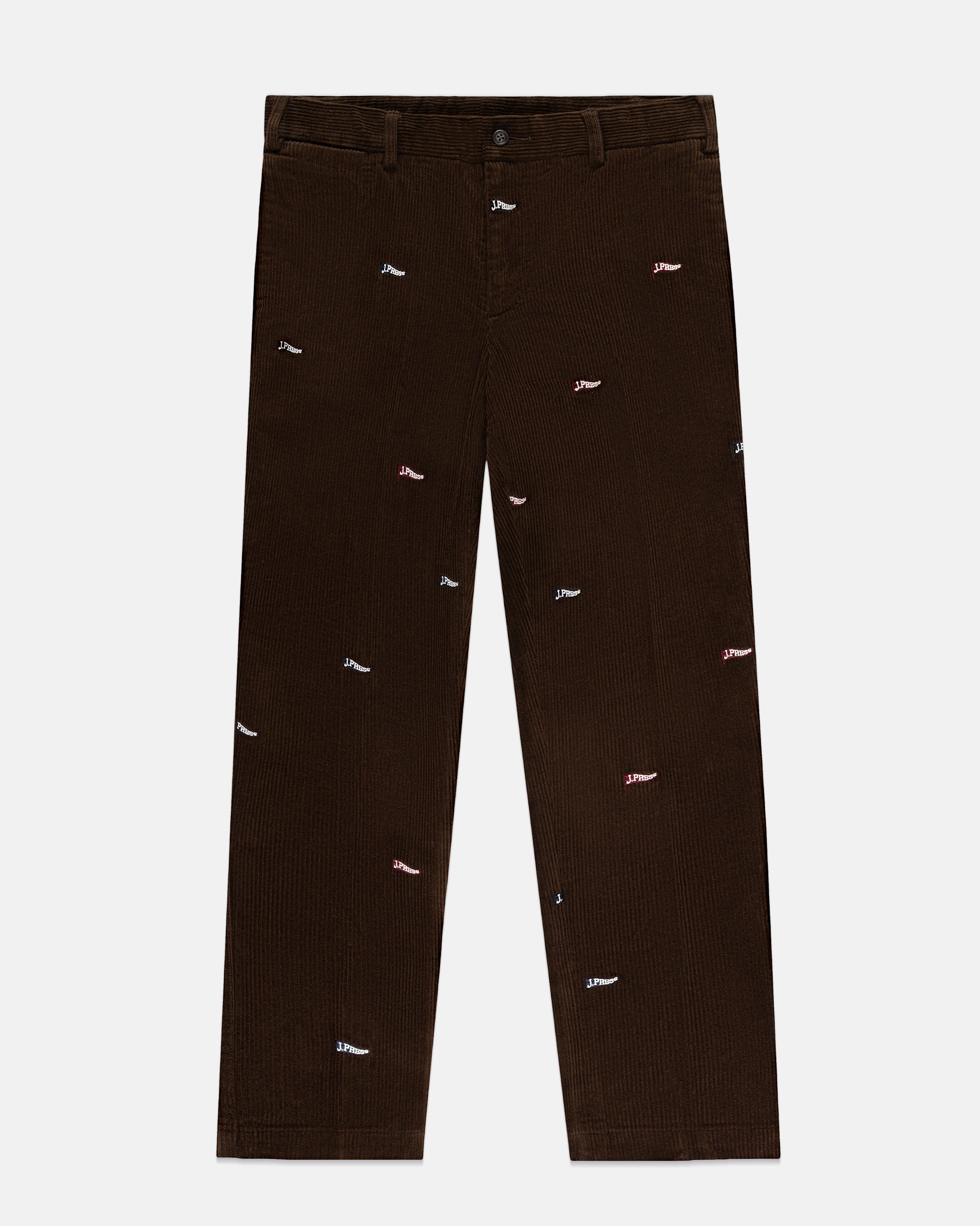 J. Press Burgee Embroidered Corduroy Pant - Trim Fit