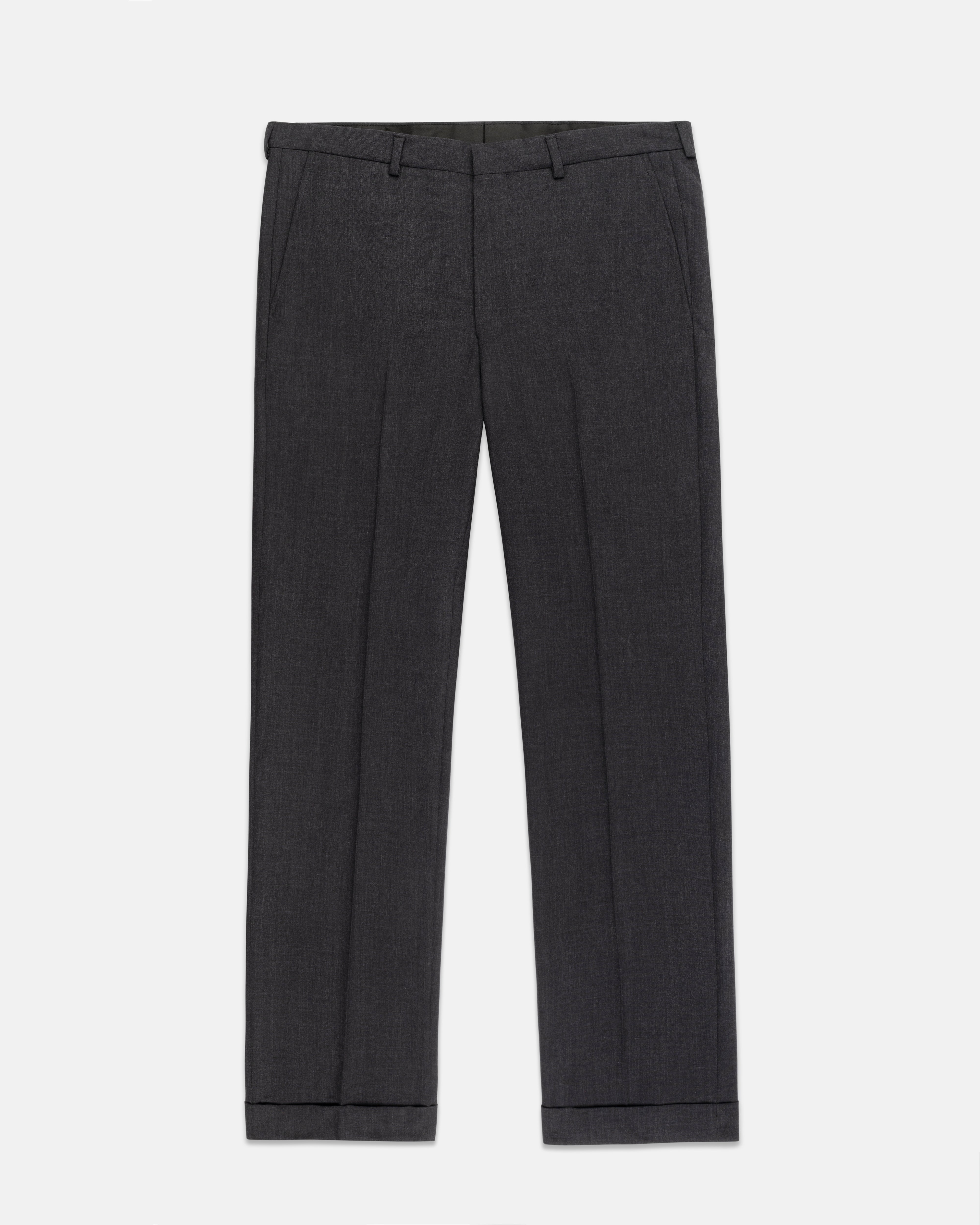 Made-in-USA Charcoal Fox Air Wool Trouser