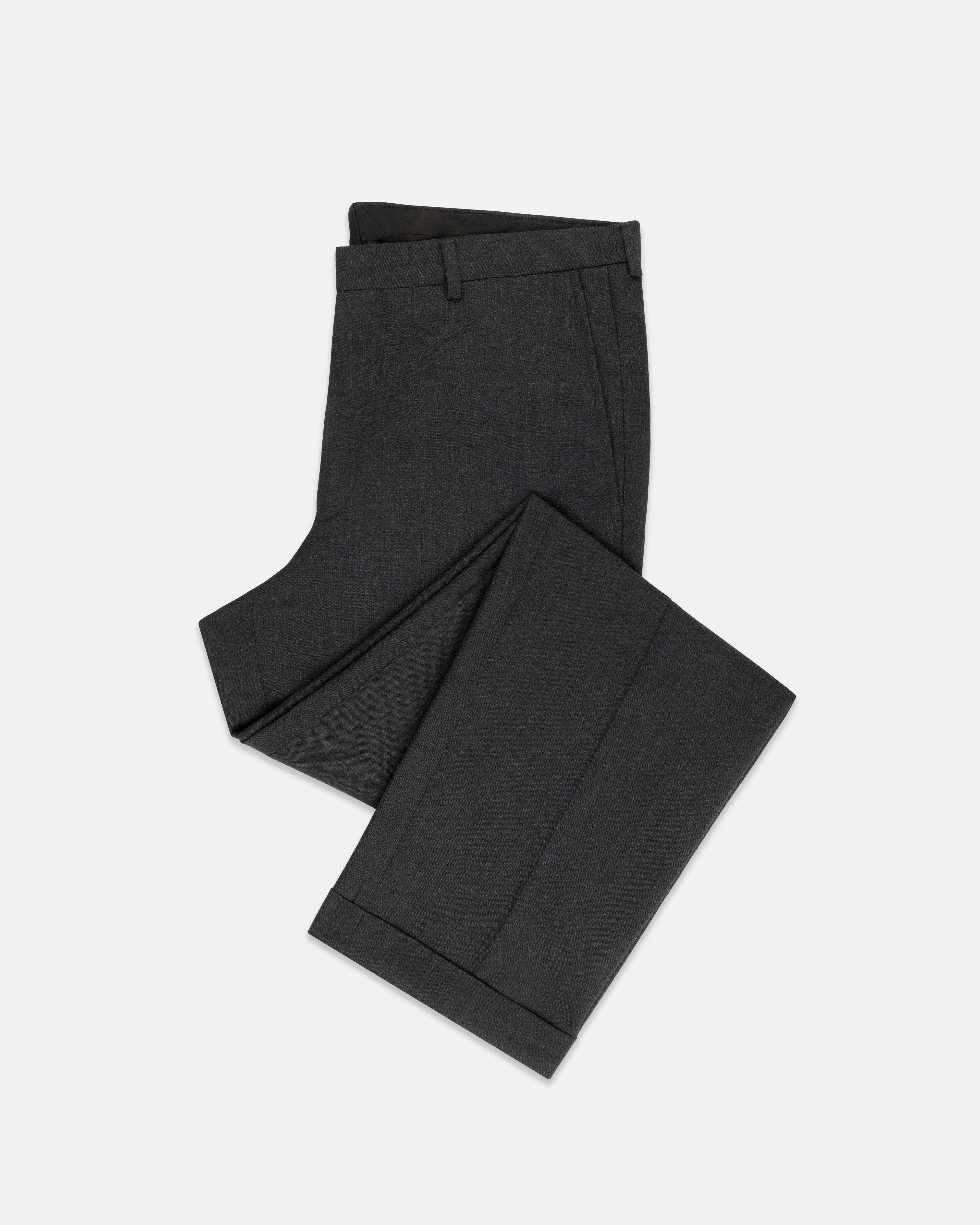 Made-in-USA Charcoal Fox Air Wool Trouser