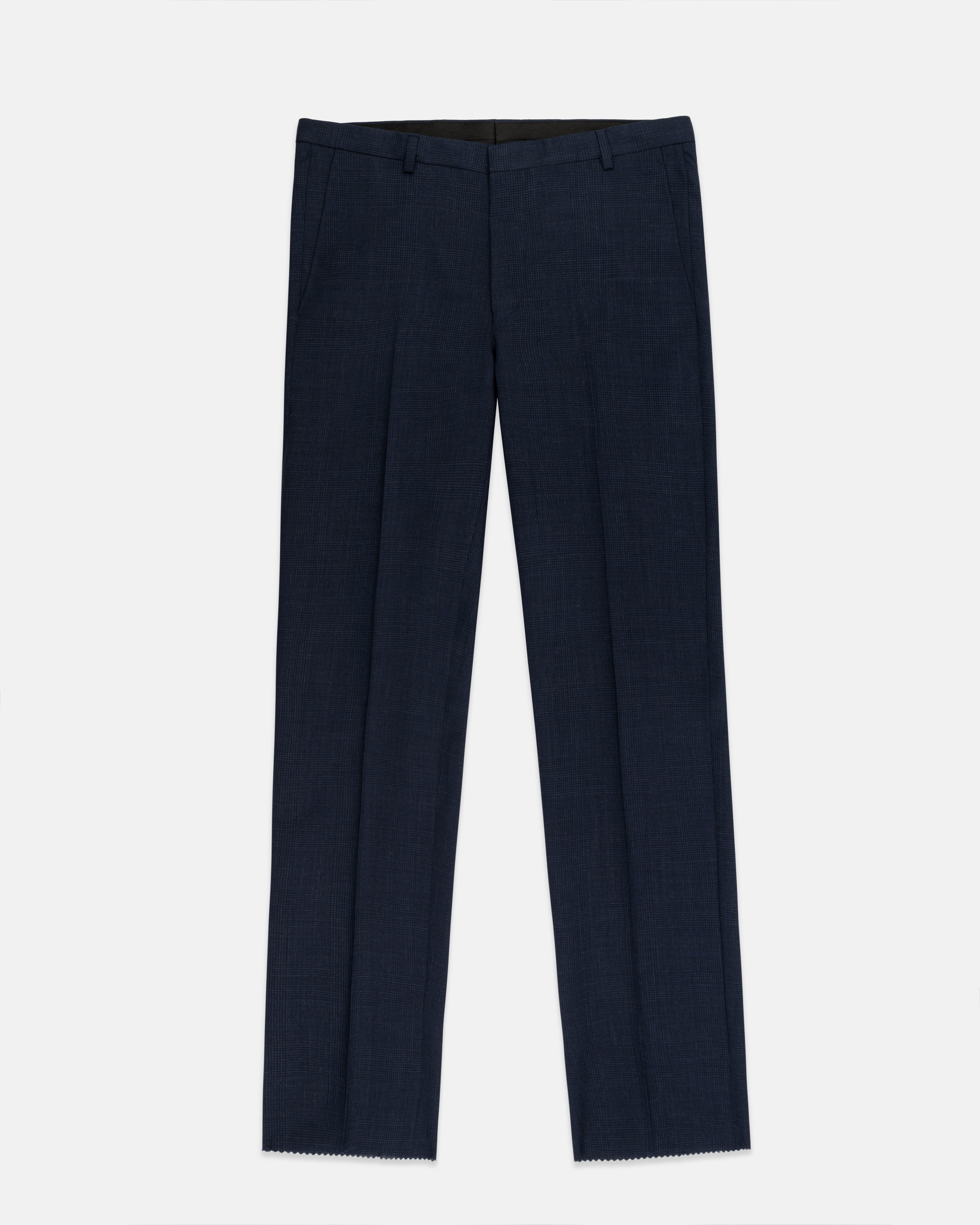 Made-in-USA Muted Navy Plaid Fox Air Suit