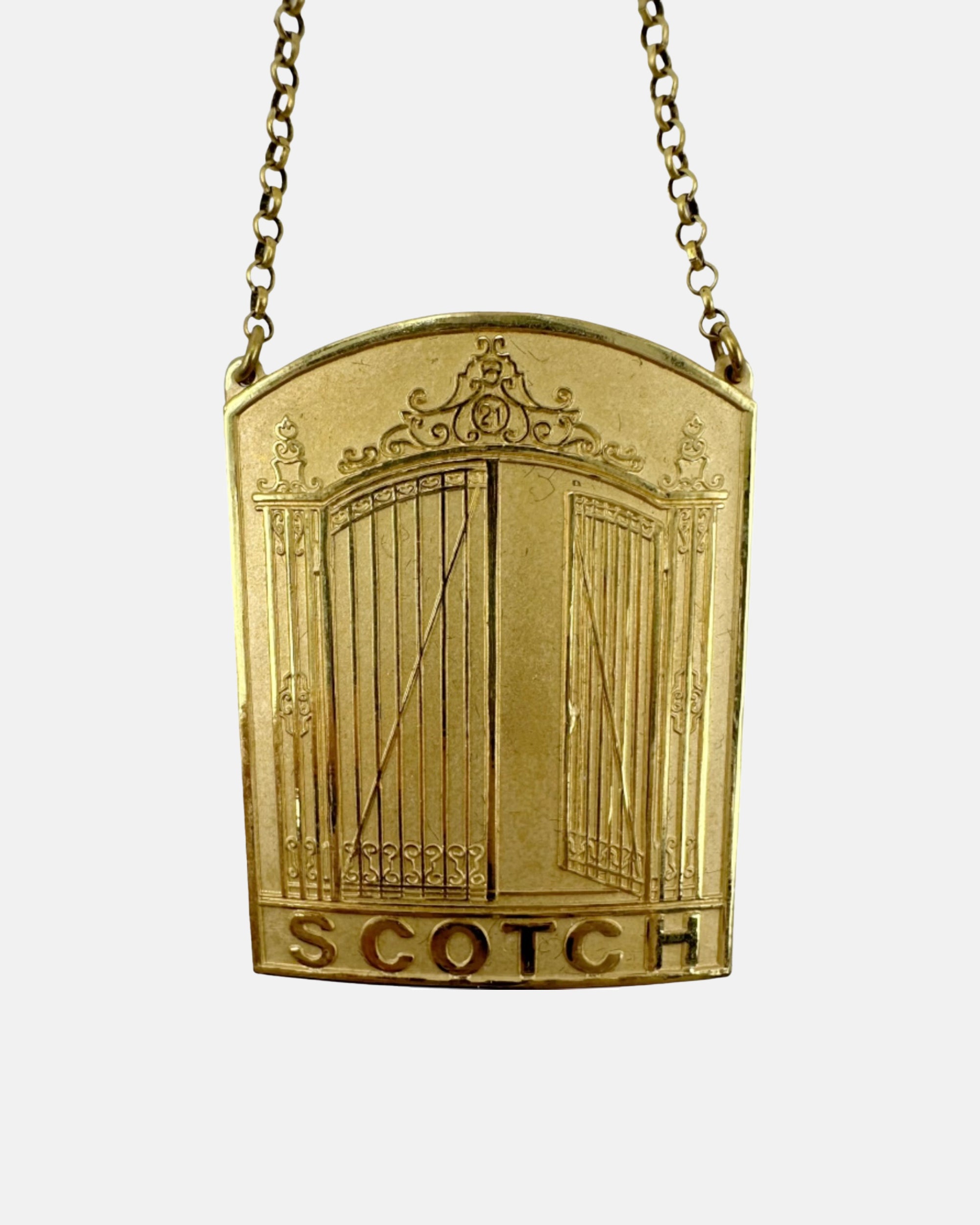 Vintage Set 3 The 21 Club NYC Restaurant Season's Greetings Decanter Tags