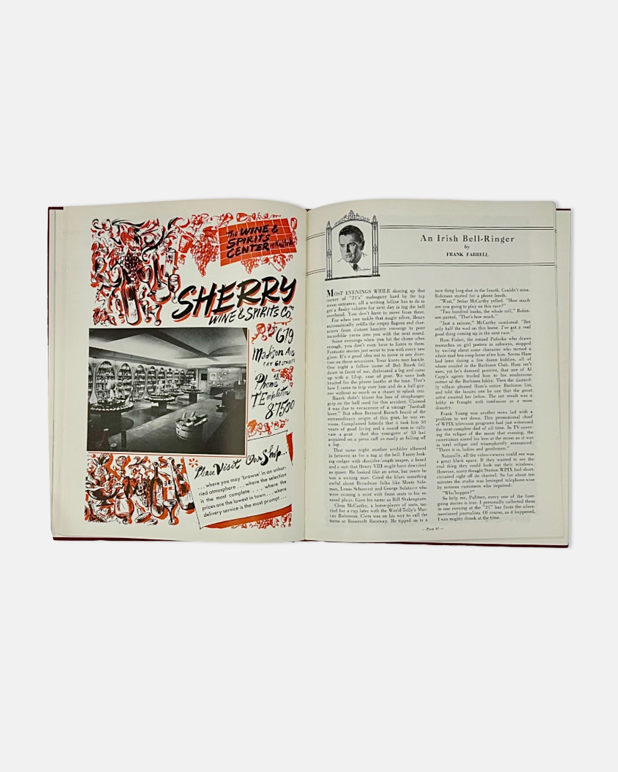 The Iron Gate Jack & Charlie's 21 Club NYC Restaurant 1950 Book