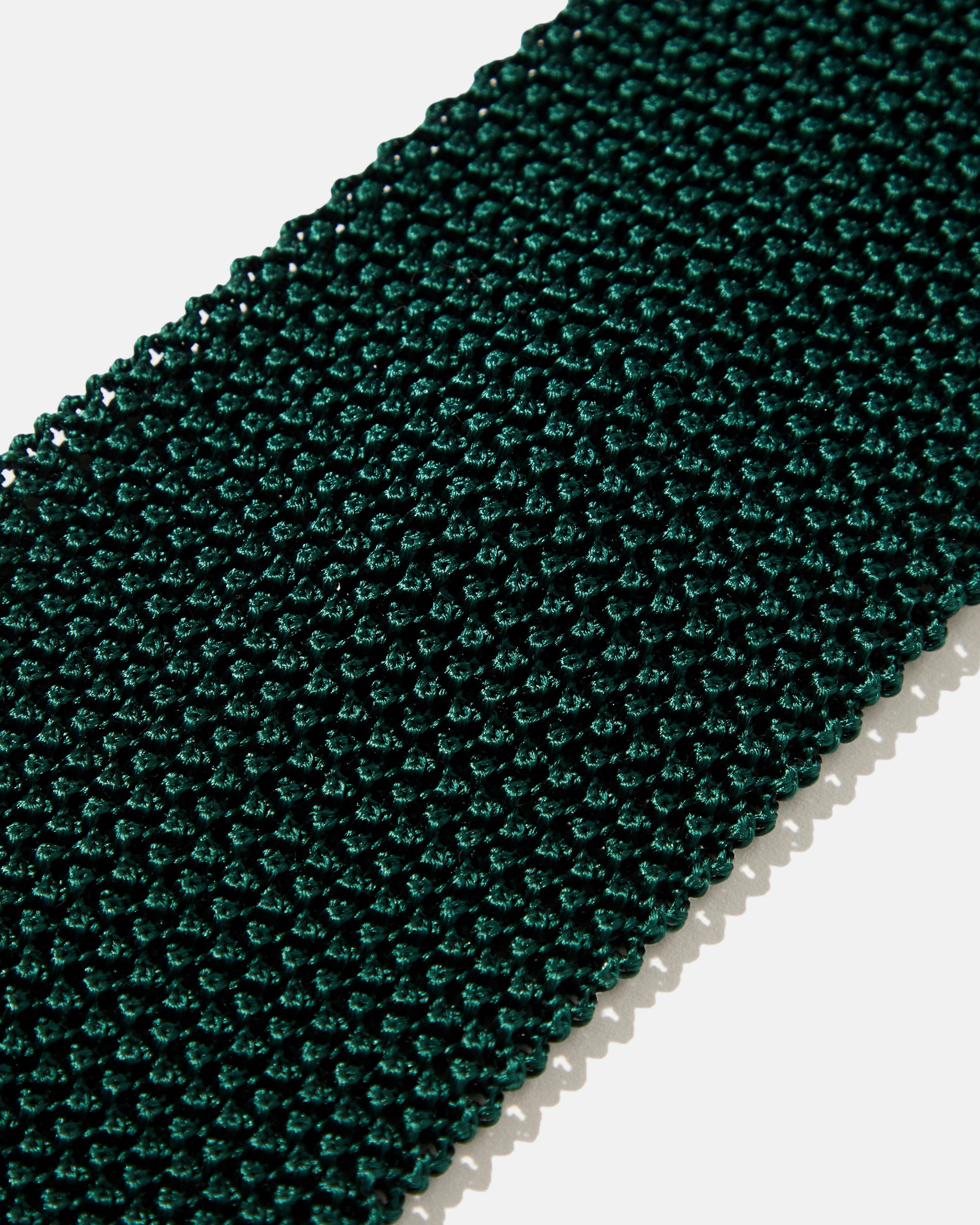 Made-in-Japan Wide Bottle Green Silk Knit Tie