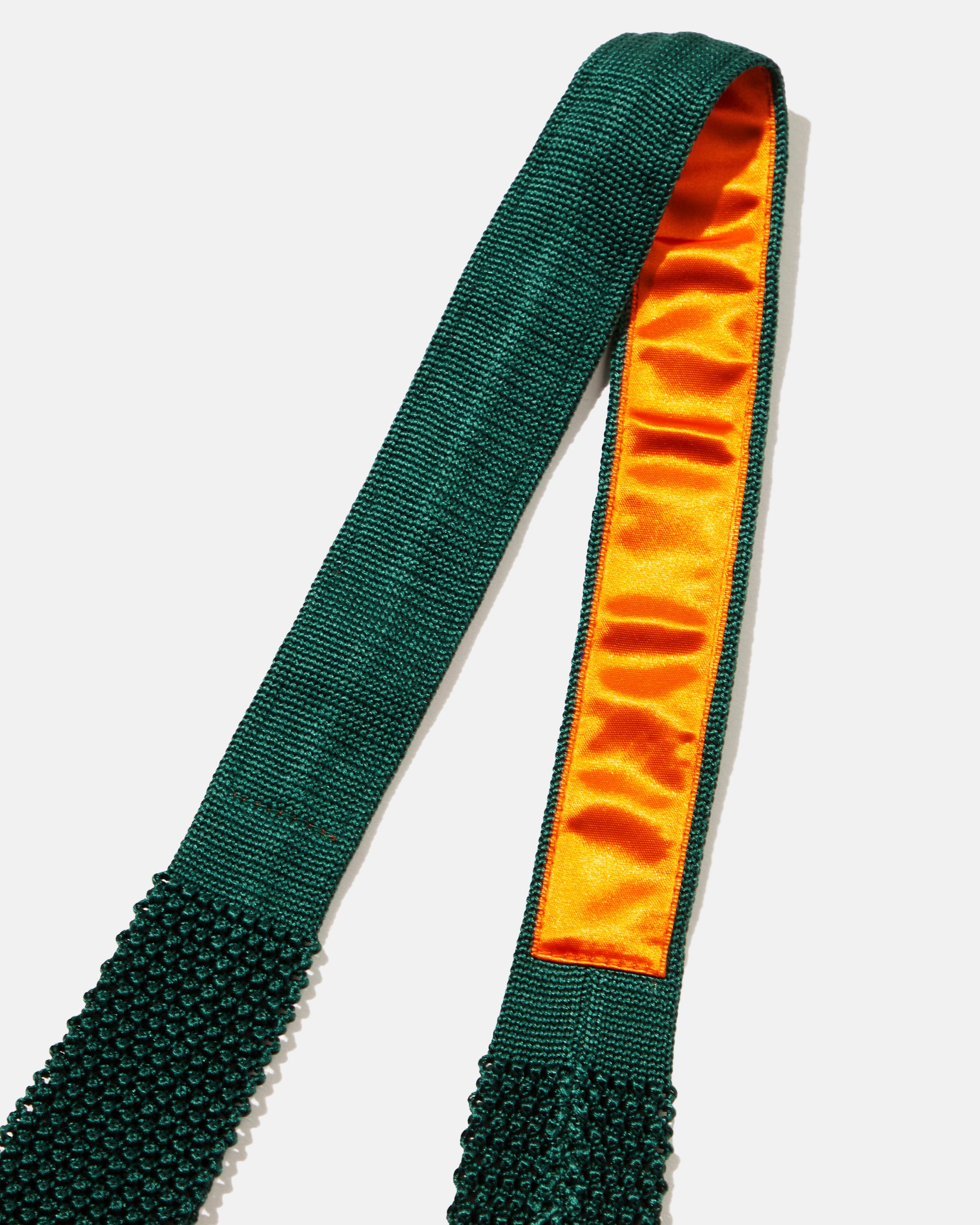 Made-in-Japan Wide Bottle Green Silk Knit Tie