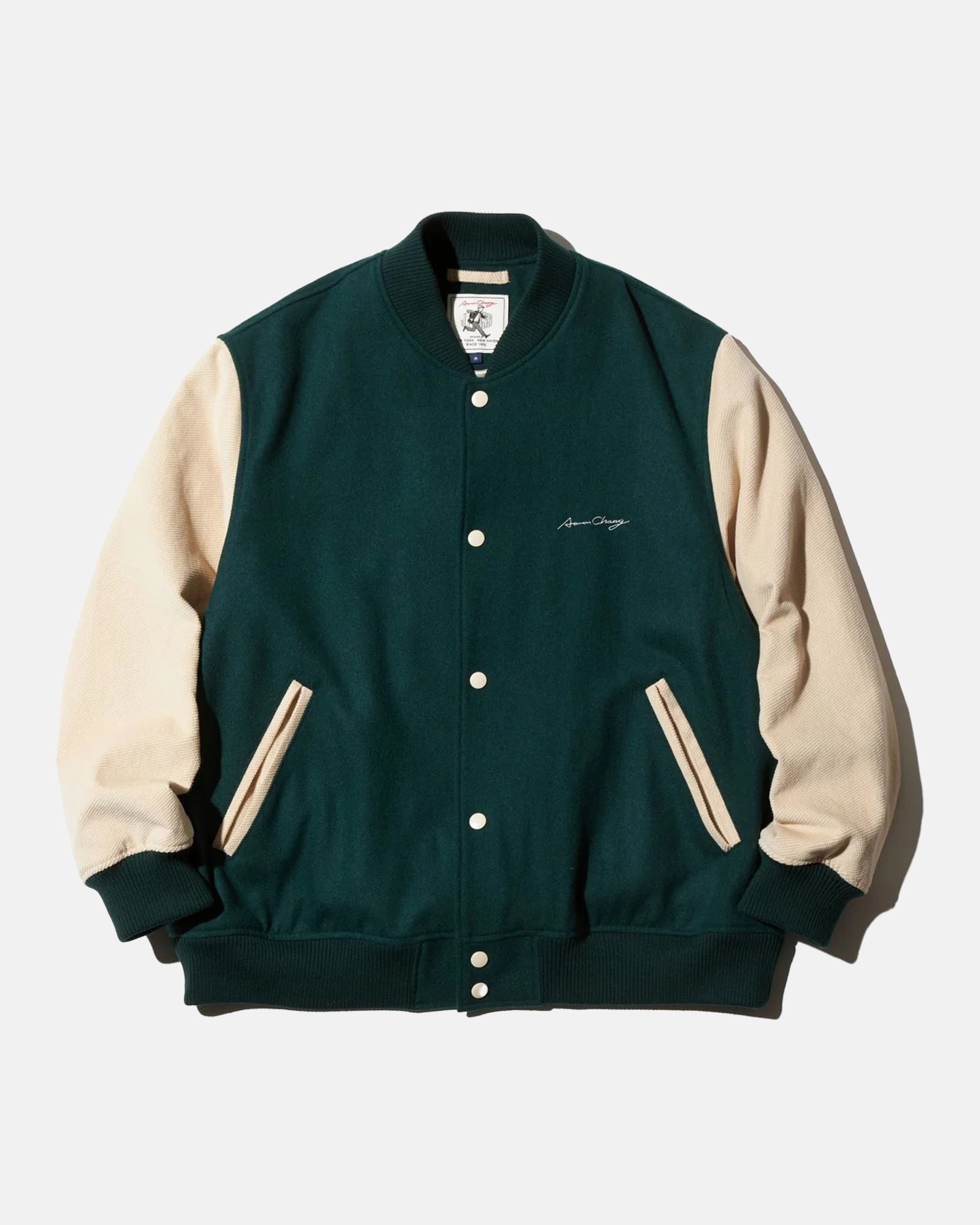 Made-in-Japan Green Autograph Varsity Jacket