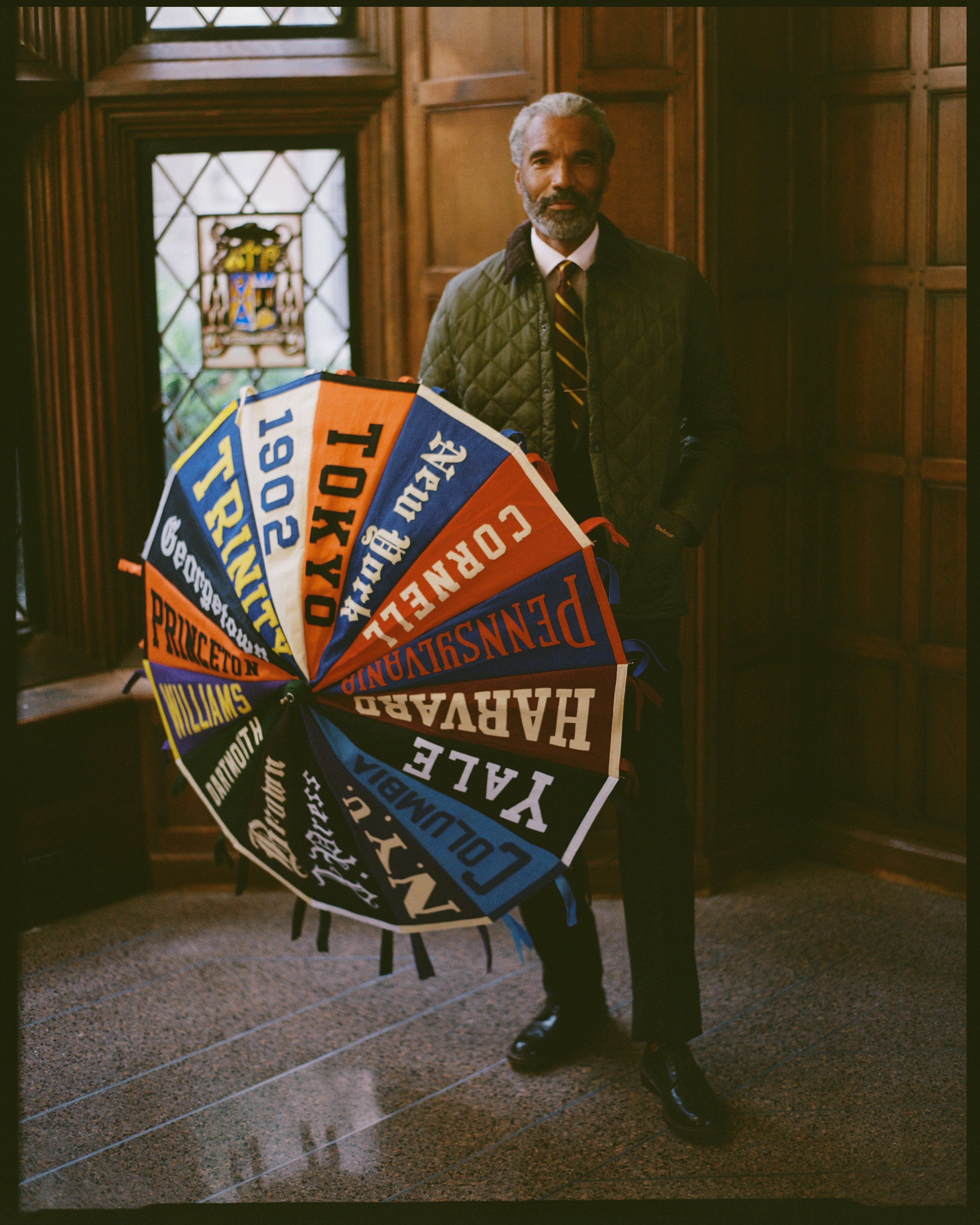 Made-in-USA Vintage Felt Pennant Umbrella