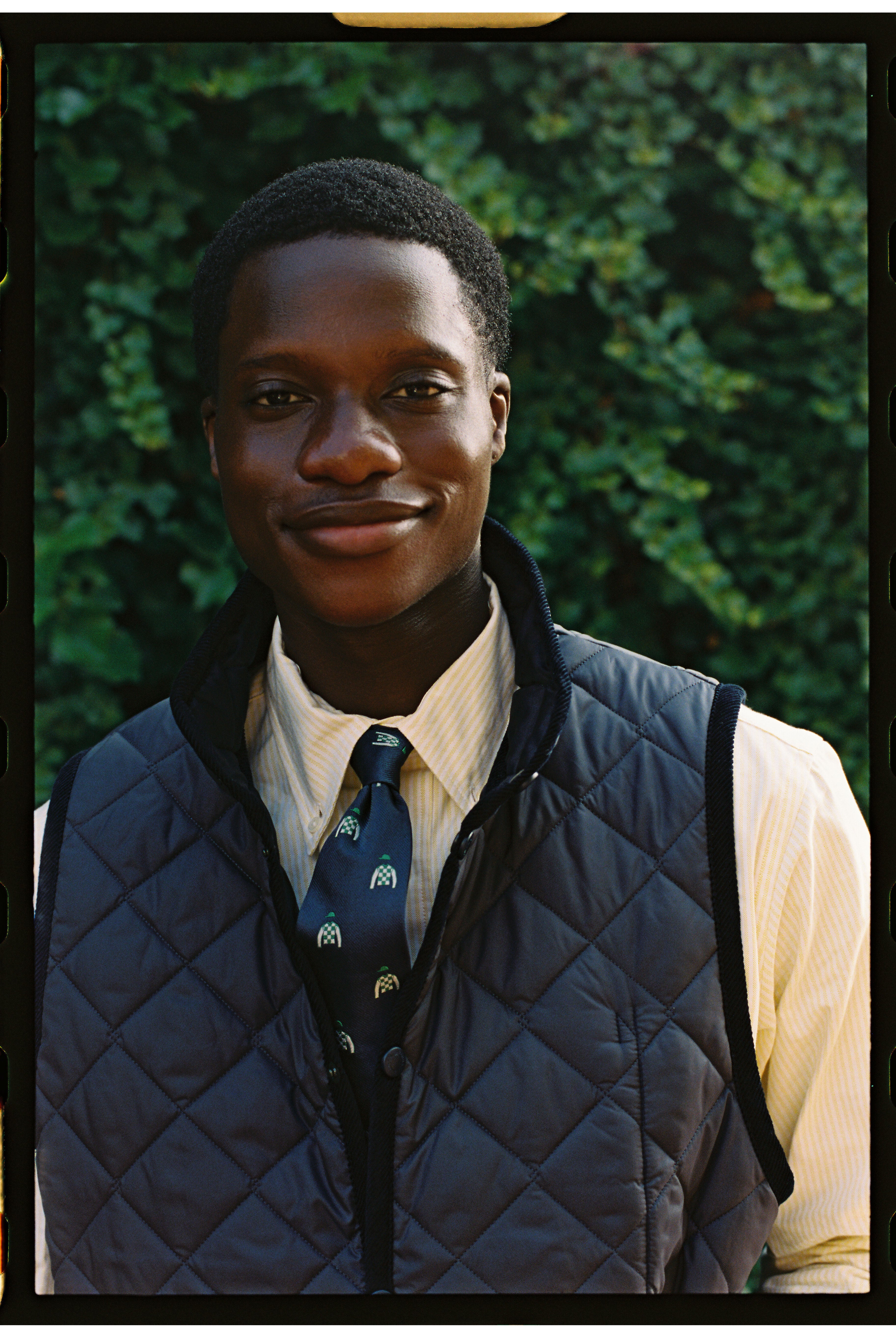 Made-in-England Lavenham Navy Mickfield Quilted Gilet