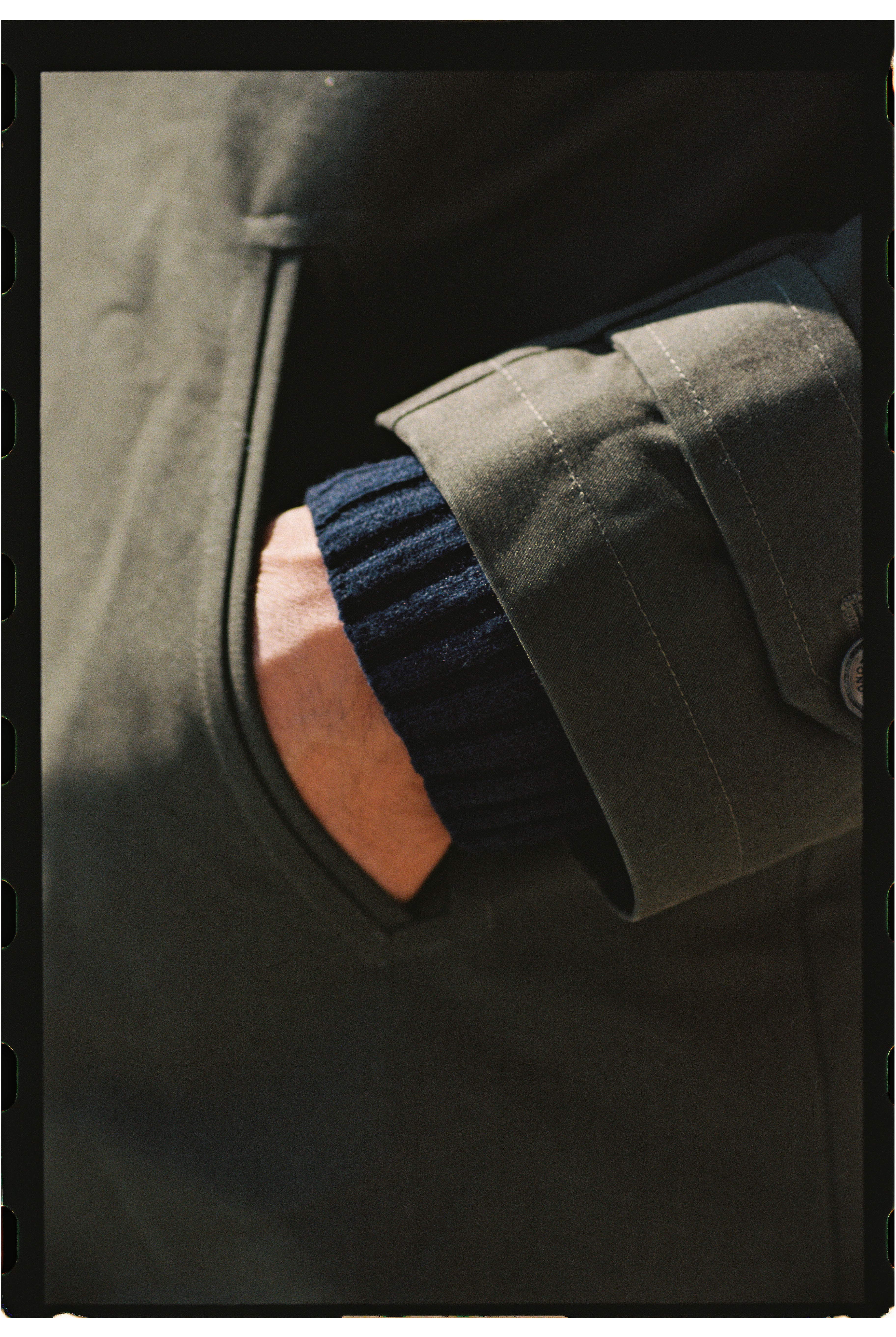 タングレーヘリンボーンリバーシブルコート