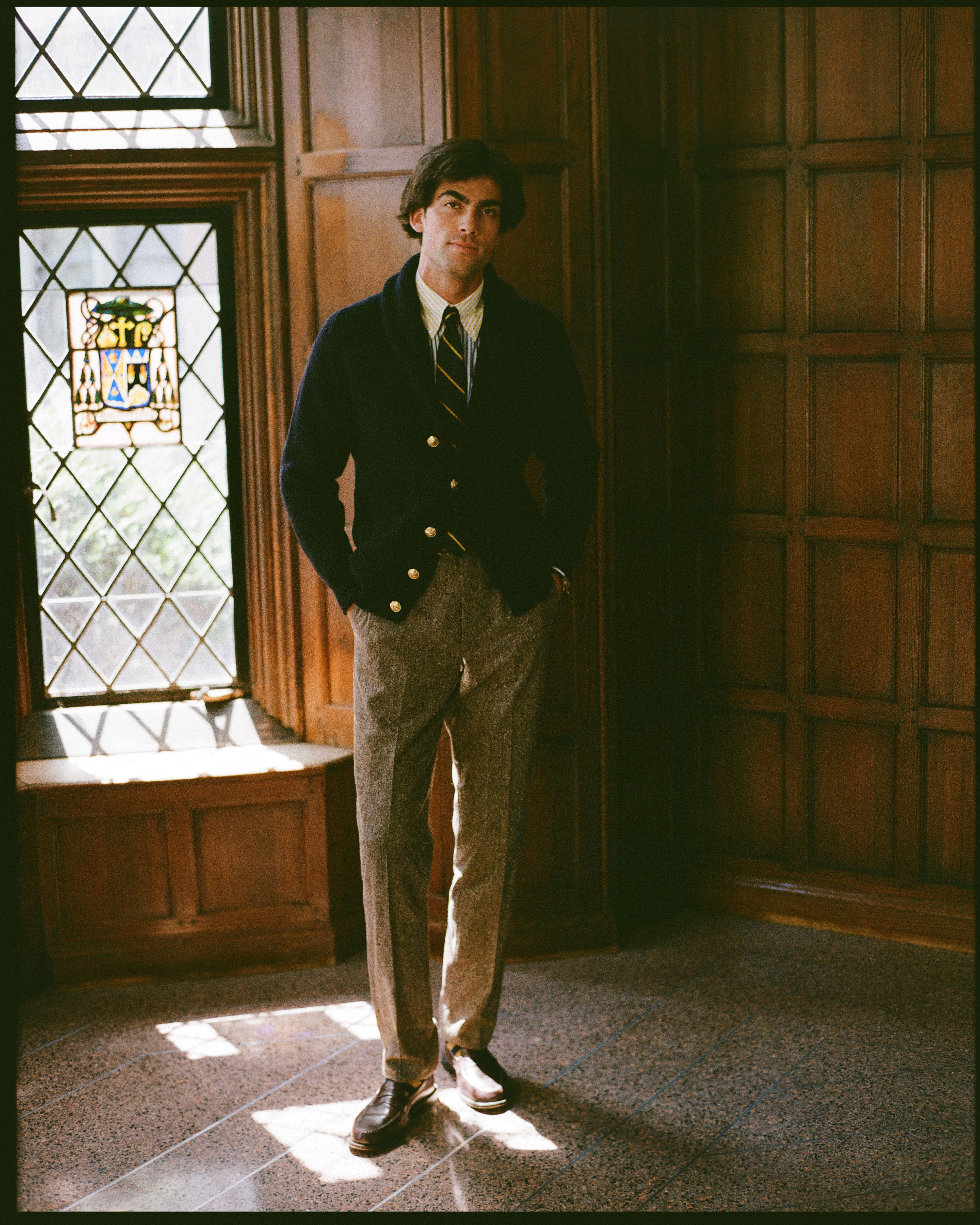 Made-in-Scotland Lambswool Blazer Cardigan