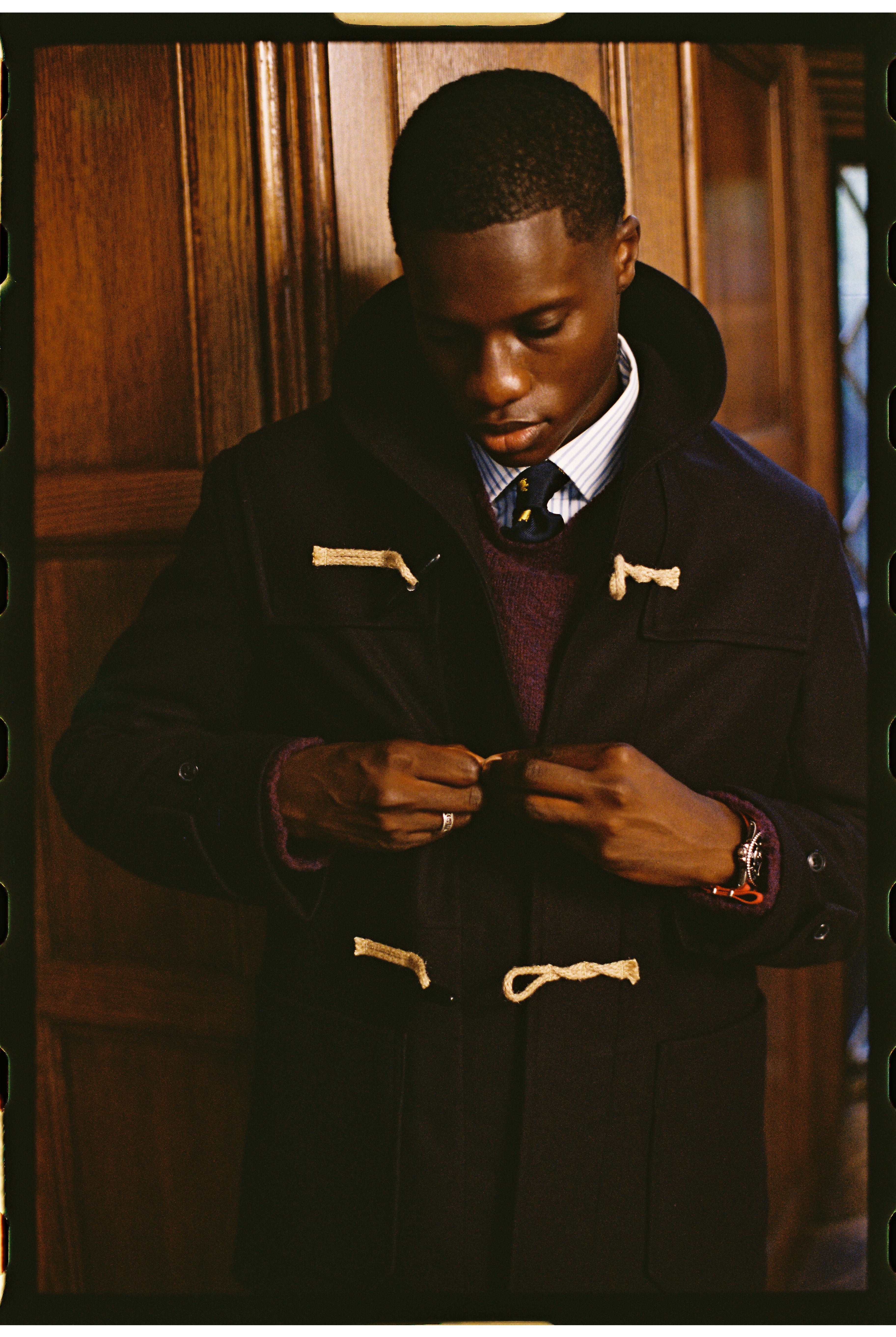 Made-in-England Shawl Collar Deck Coat