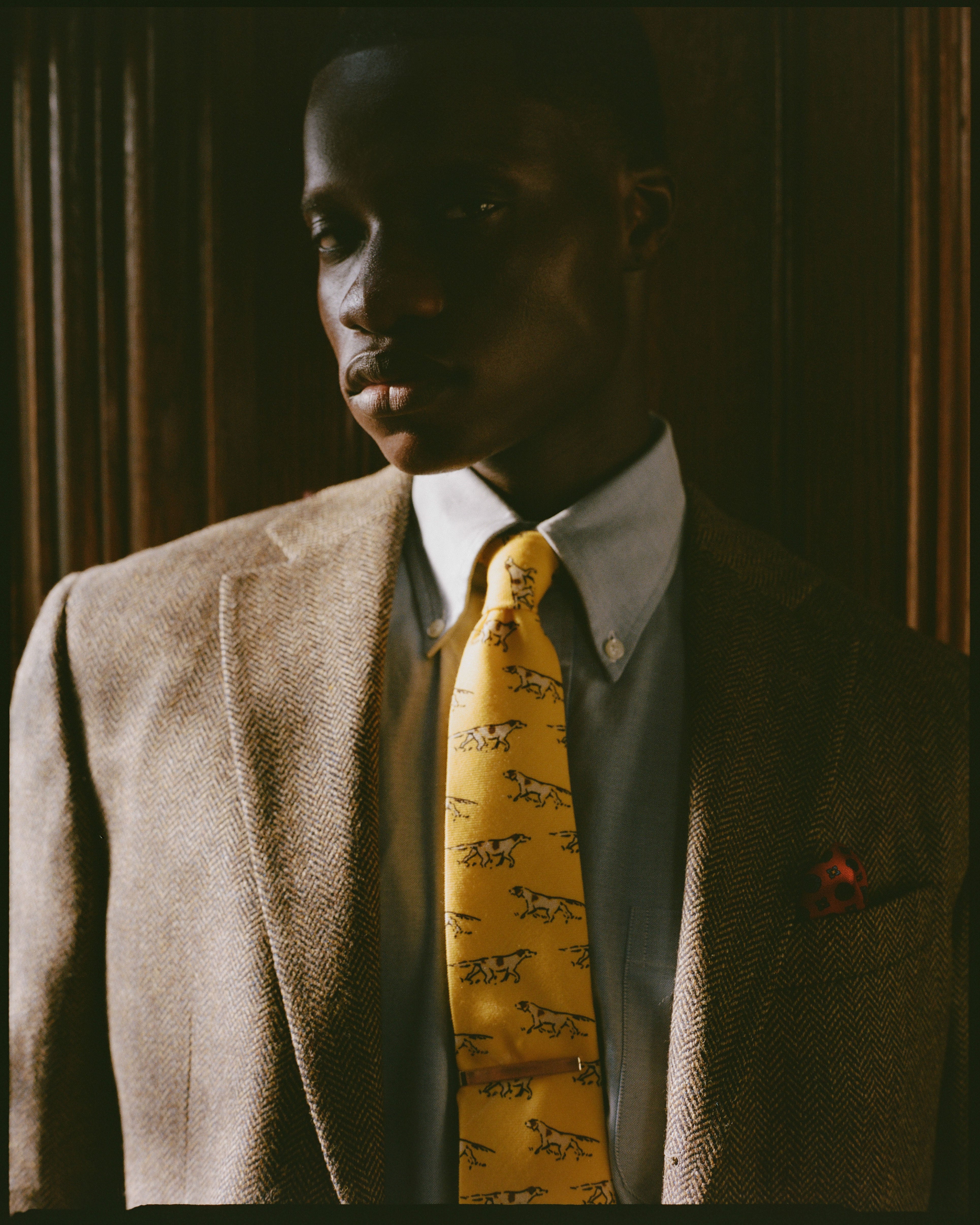 Made-in-Canada Tan Herringbone Wool/Cashmere Sport Coat