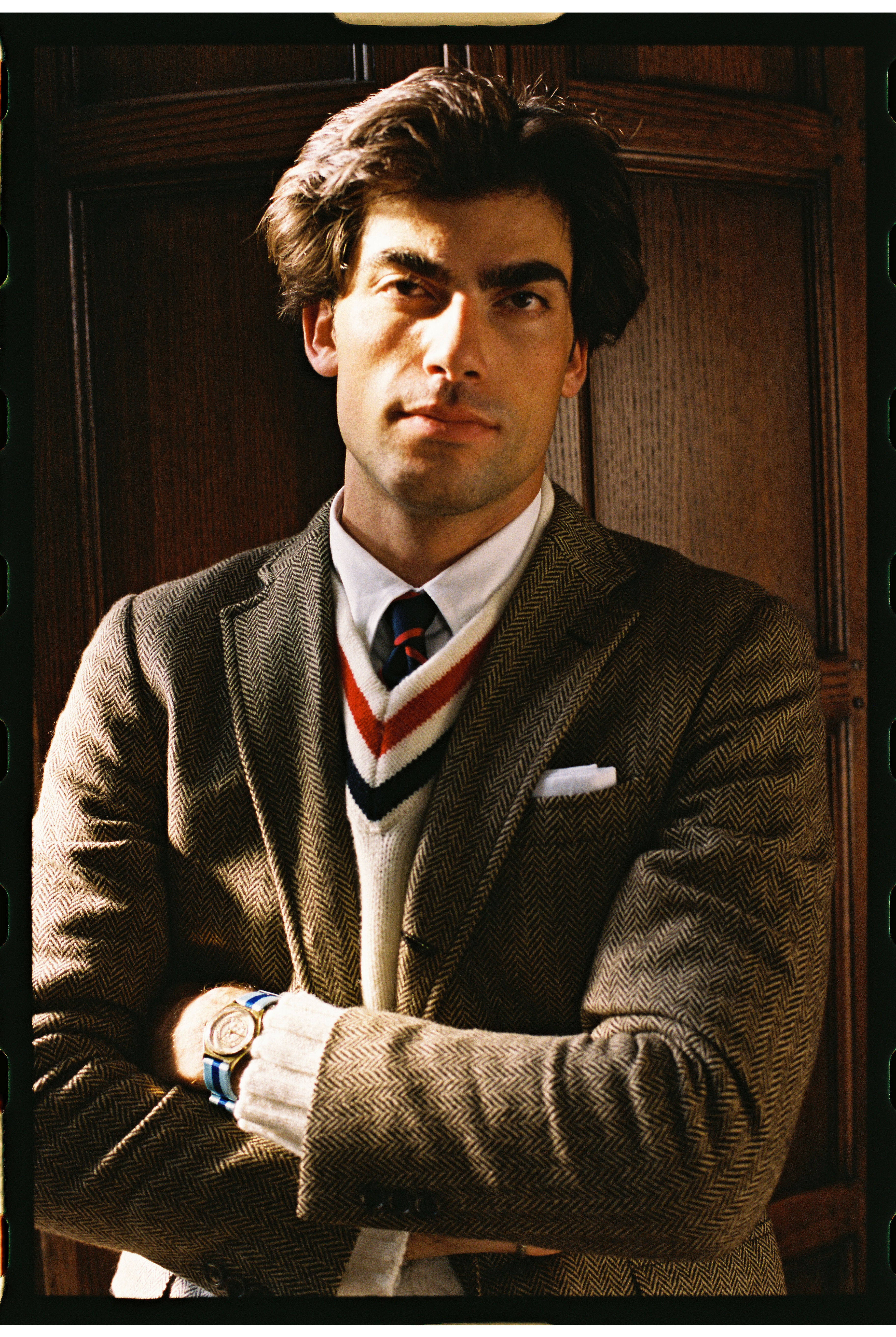 Made-in-USA Brown & Tan Herringbone Lambswool Sport Coat - Custom Make