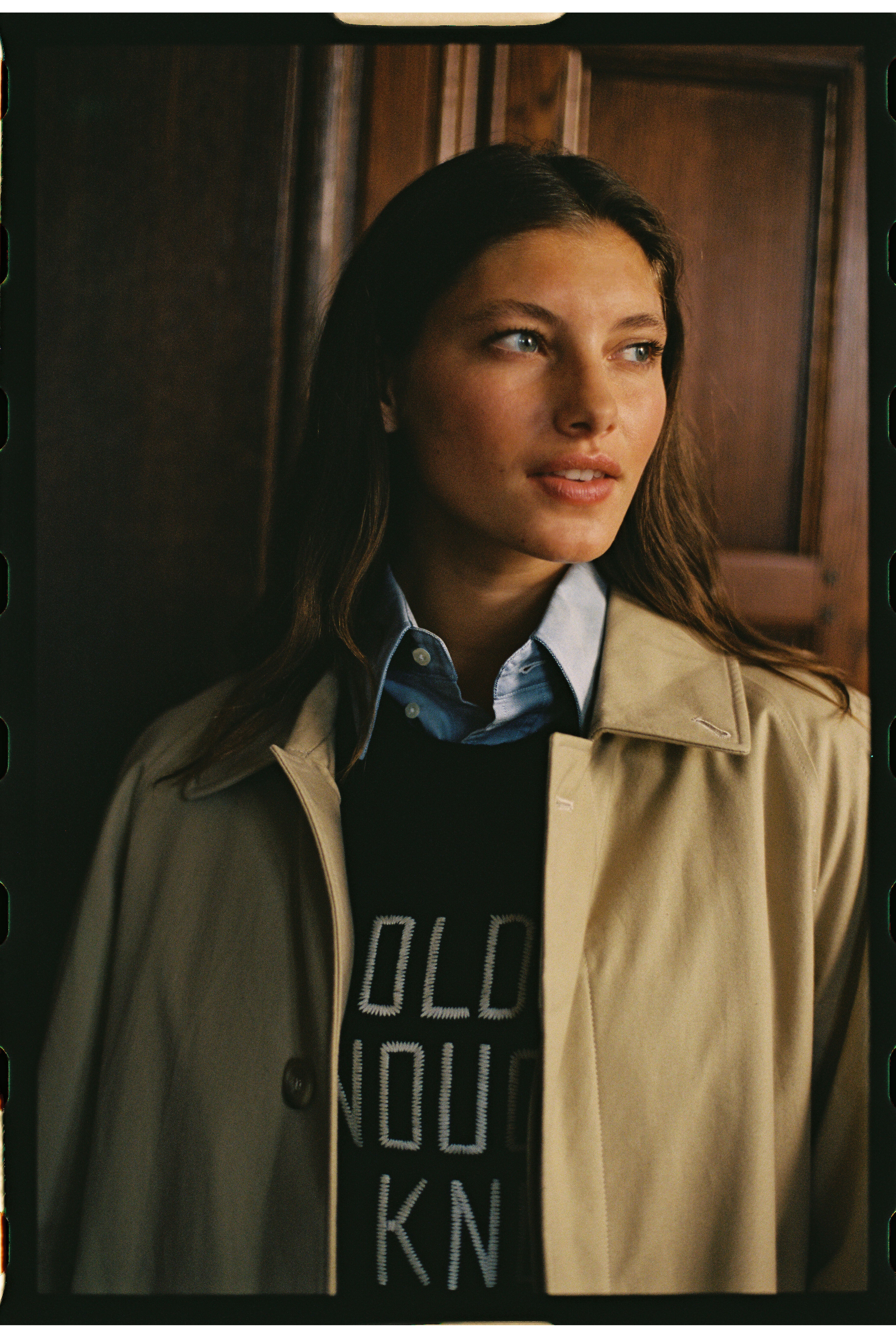 Made-in-England Beige Waterproof Raincoat