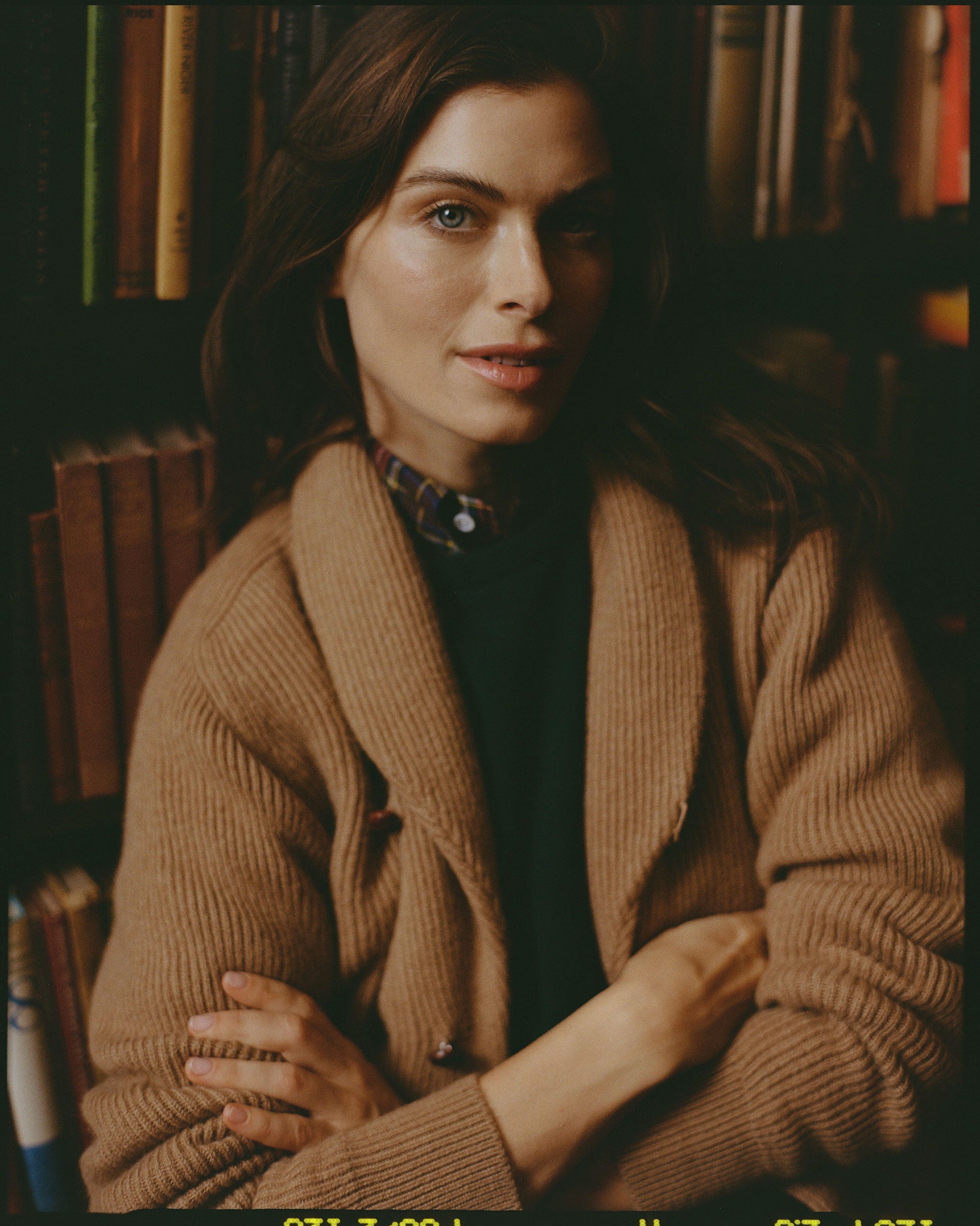 Made-in-Scotland Shawl Collar Camelhair Cardigan