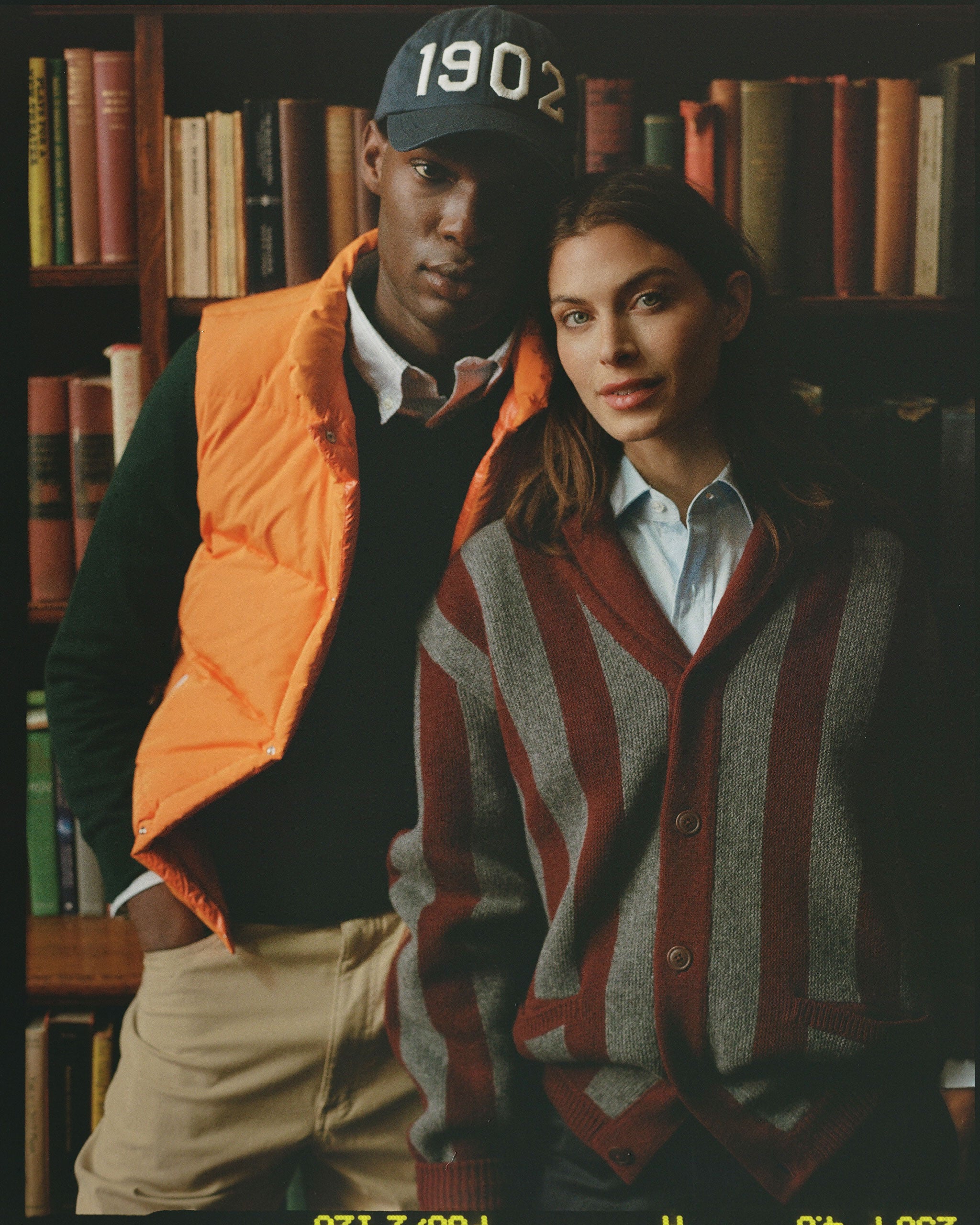 Burgundy & Grey Striped Varsity-Style Cotton Cardigan - Trim Fit