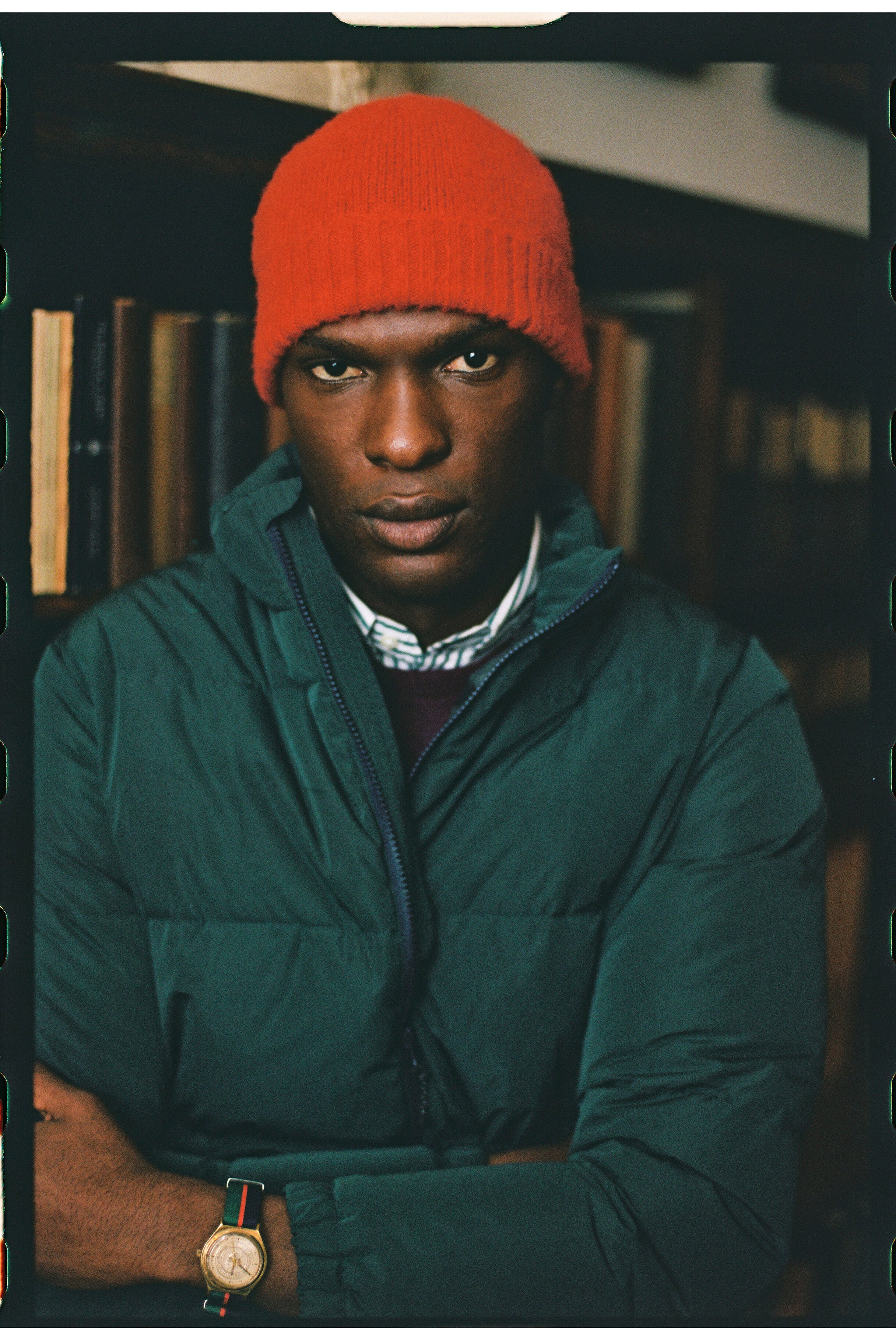 Made-in-Scotland Red Shaggy Dog Beanie