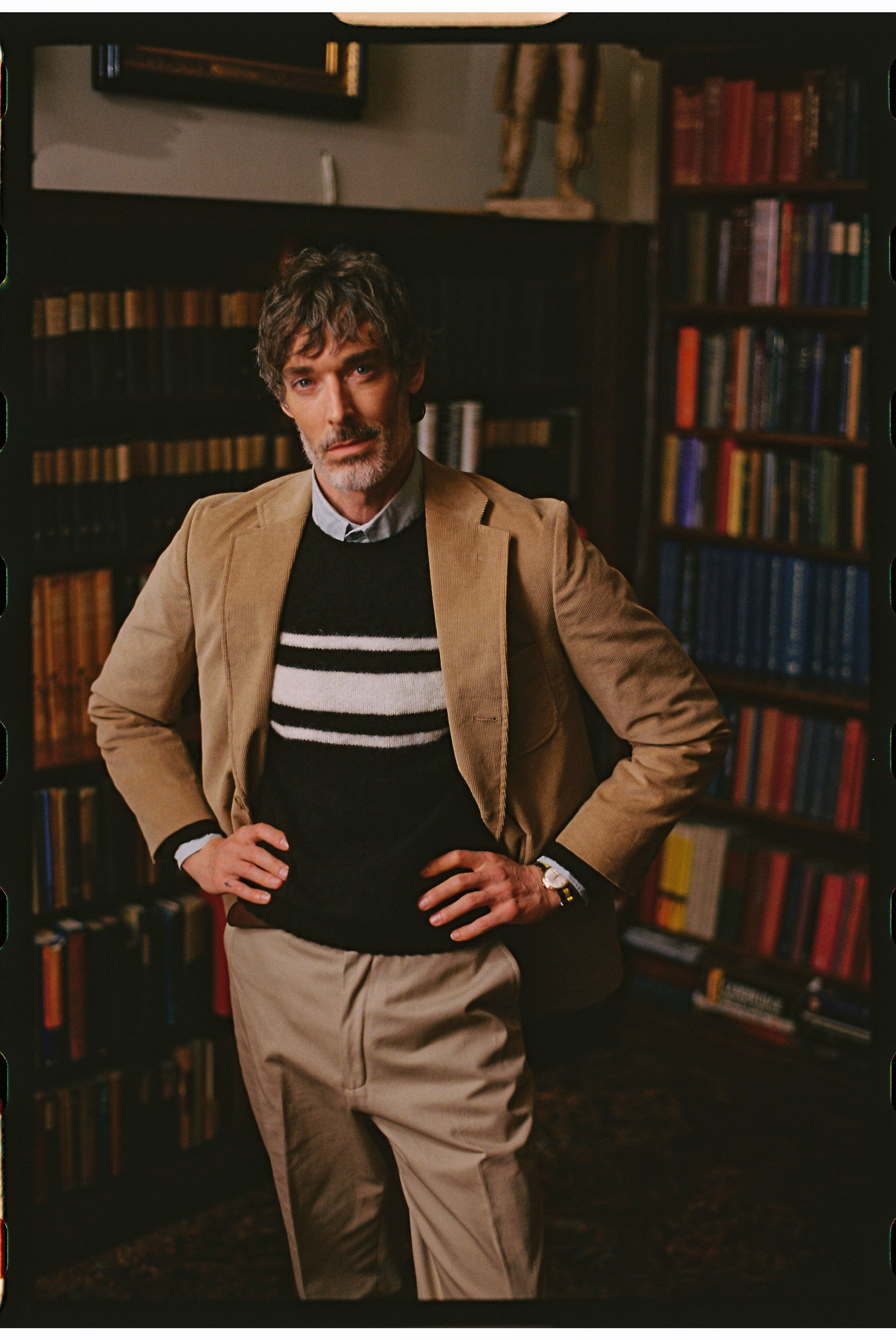 Tan Wide Wale Corduroy Sport Coat - Trim Fit