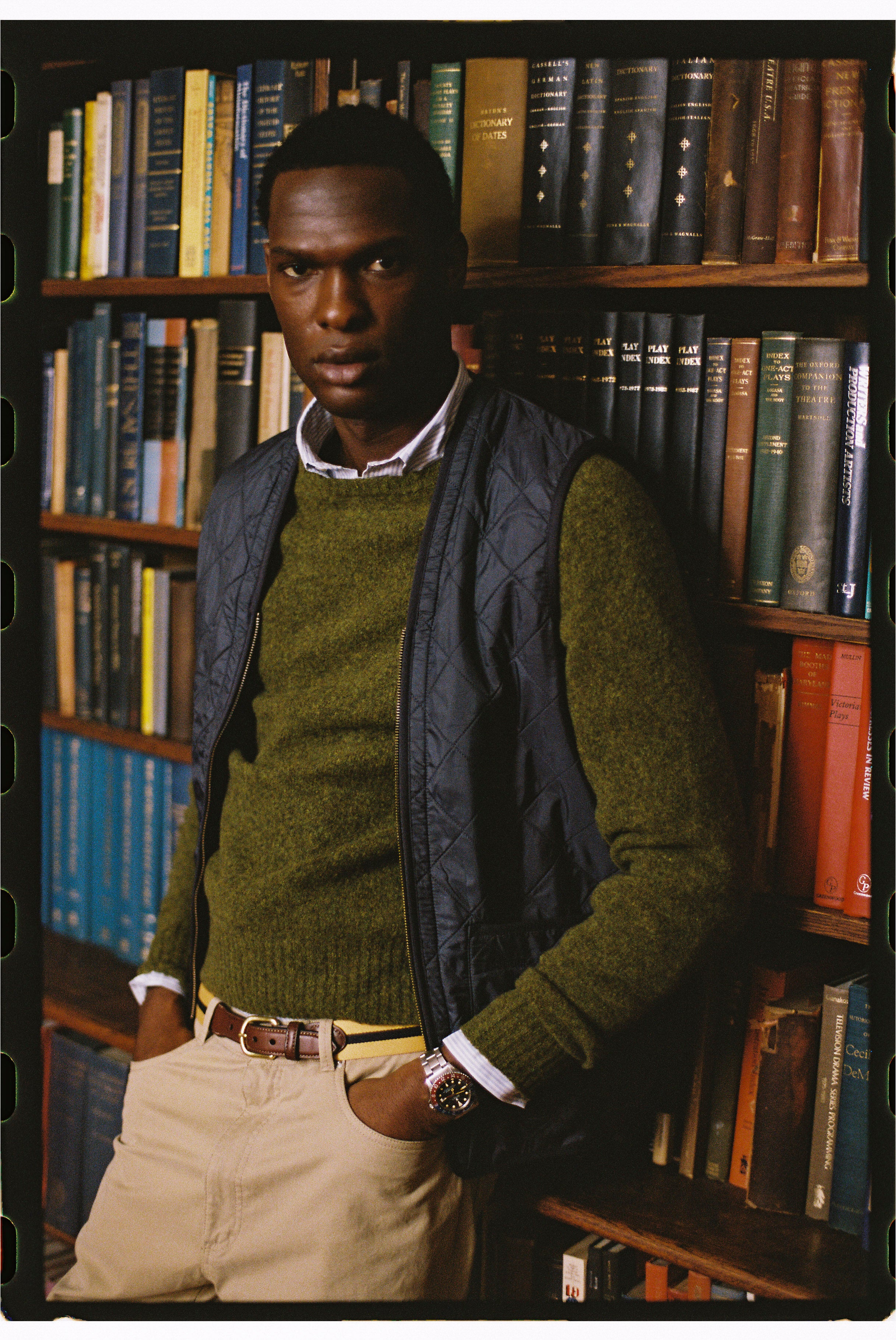 Barbour Navy Polarquilt Zip-In Waistcoat Liner