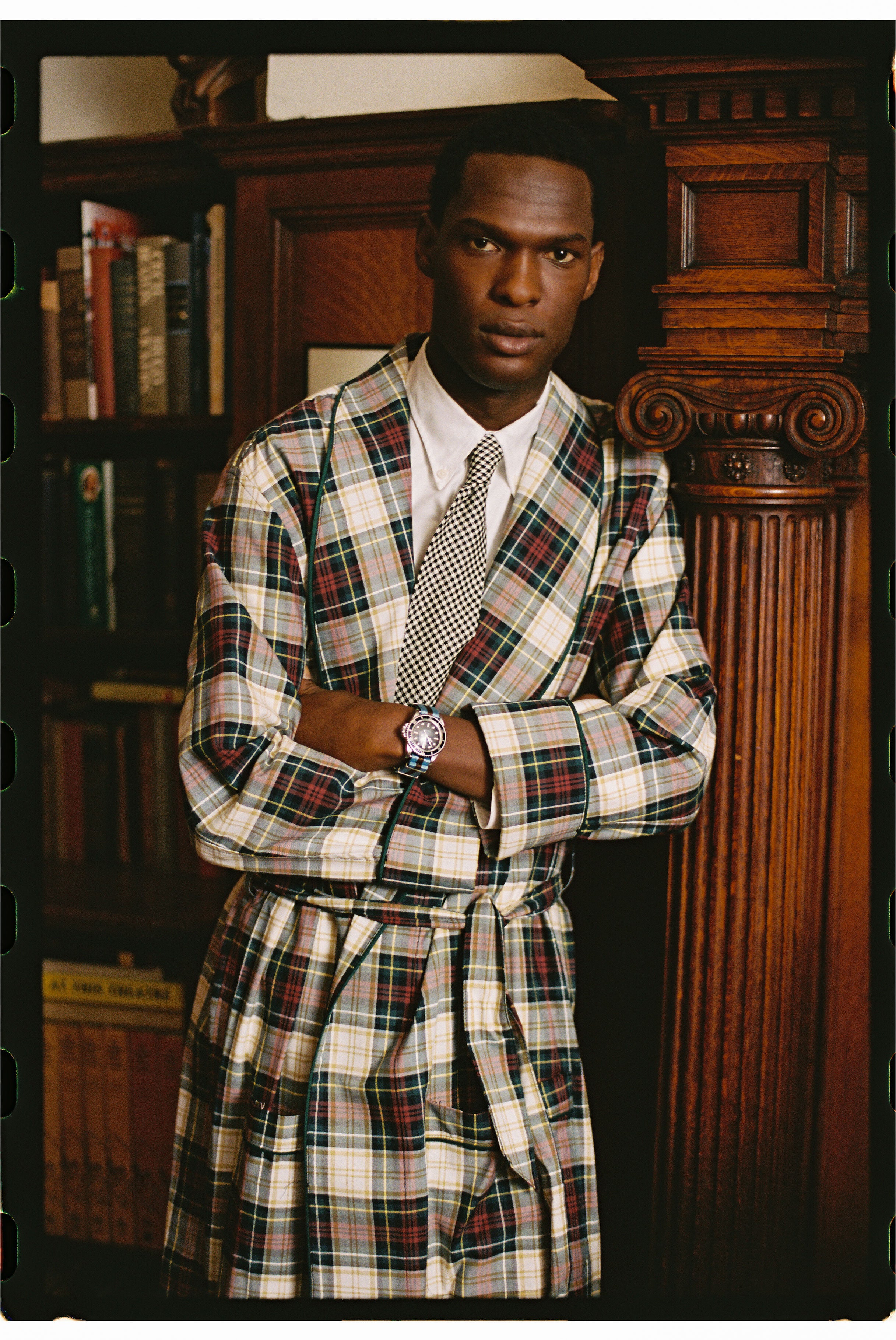 Made-in-Canada Viyella Weathered Campbell Tartan Robe