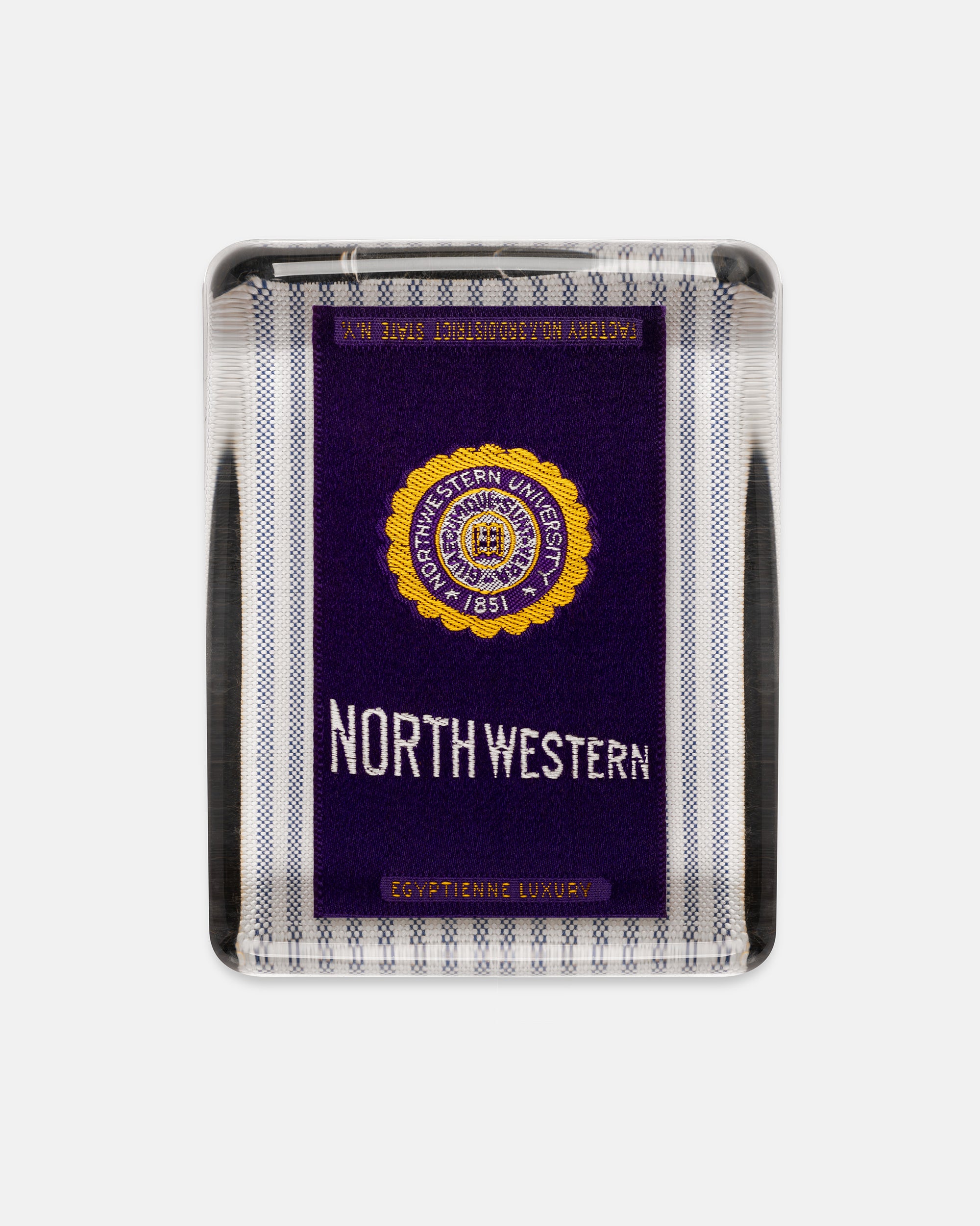 Northwestern University Silk Paperweight
