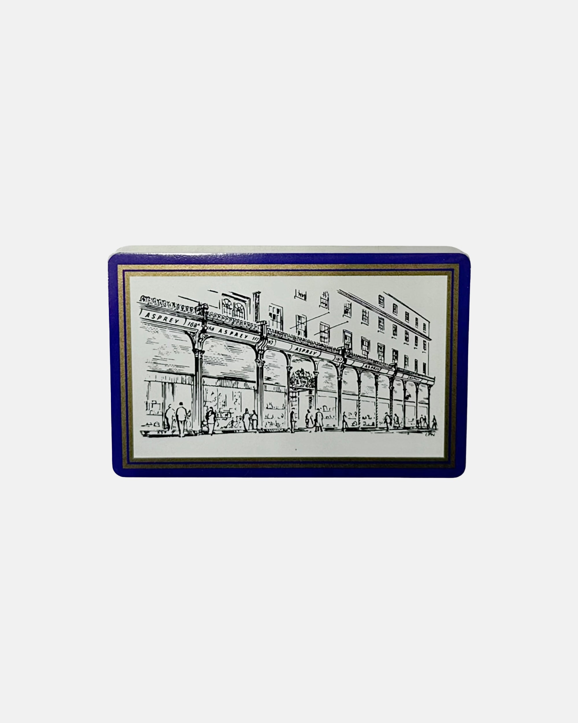 Asprey London Playing Cards and Dice with Green Leather Case