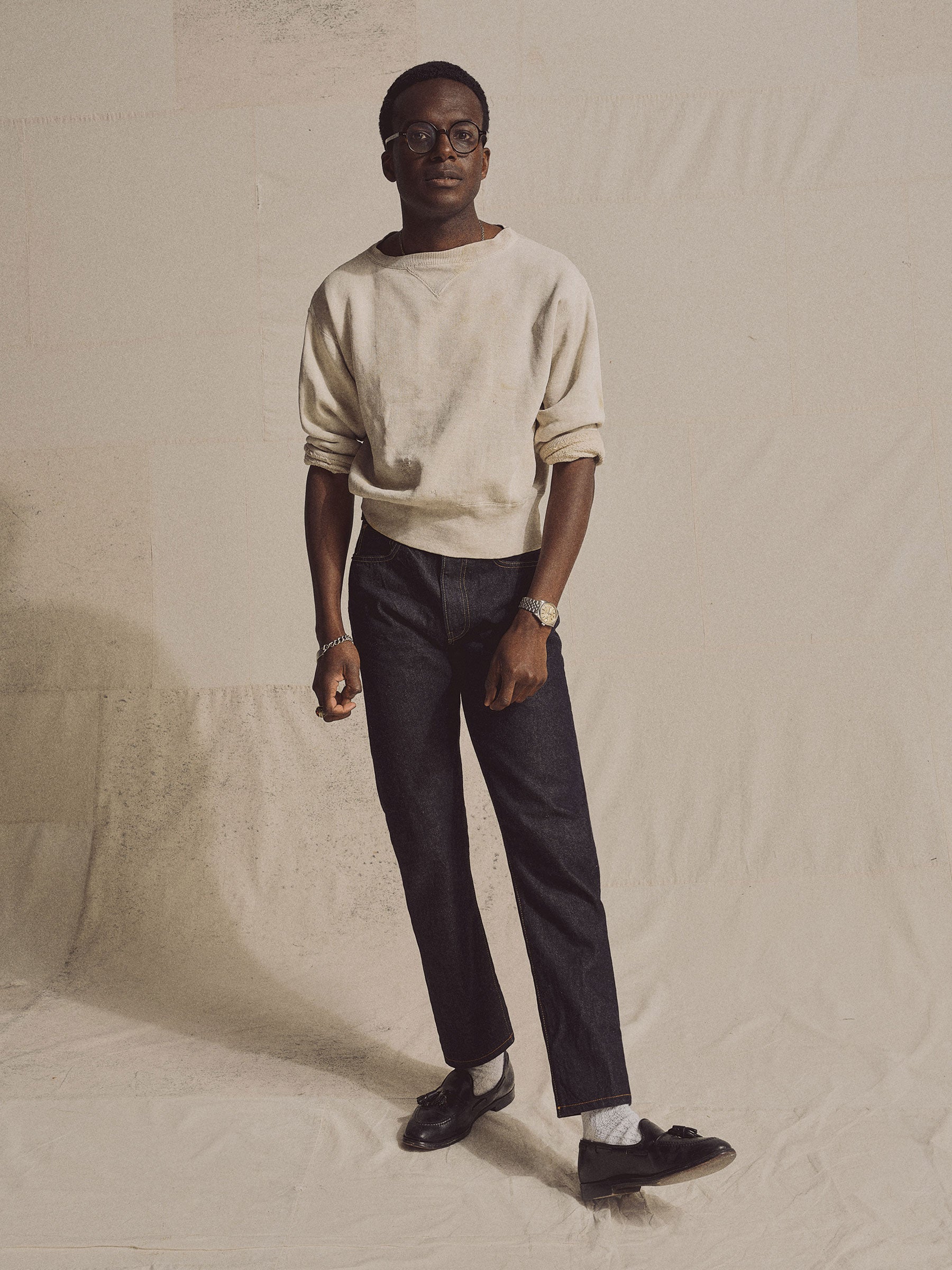 Made-in-USA Blue 5-Pocket Japanese Denim Jeans