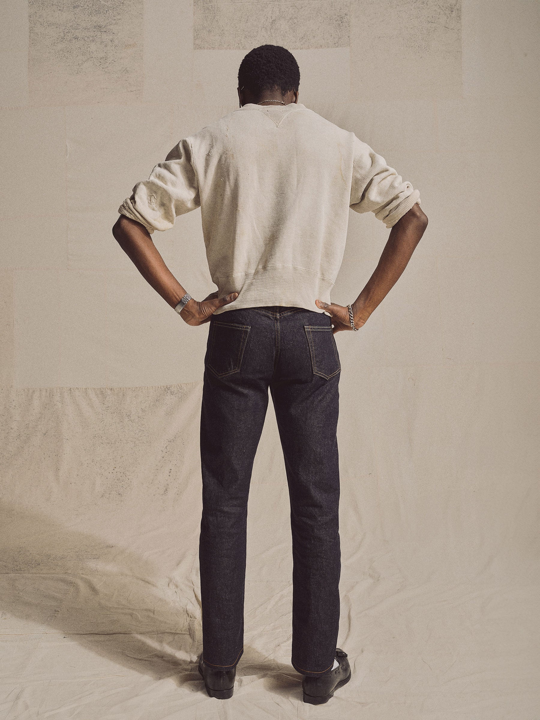 Made-in-USA Blue 5-Pocket Japanese Denim Jeans