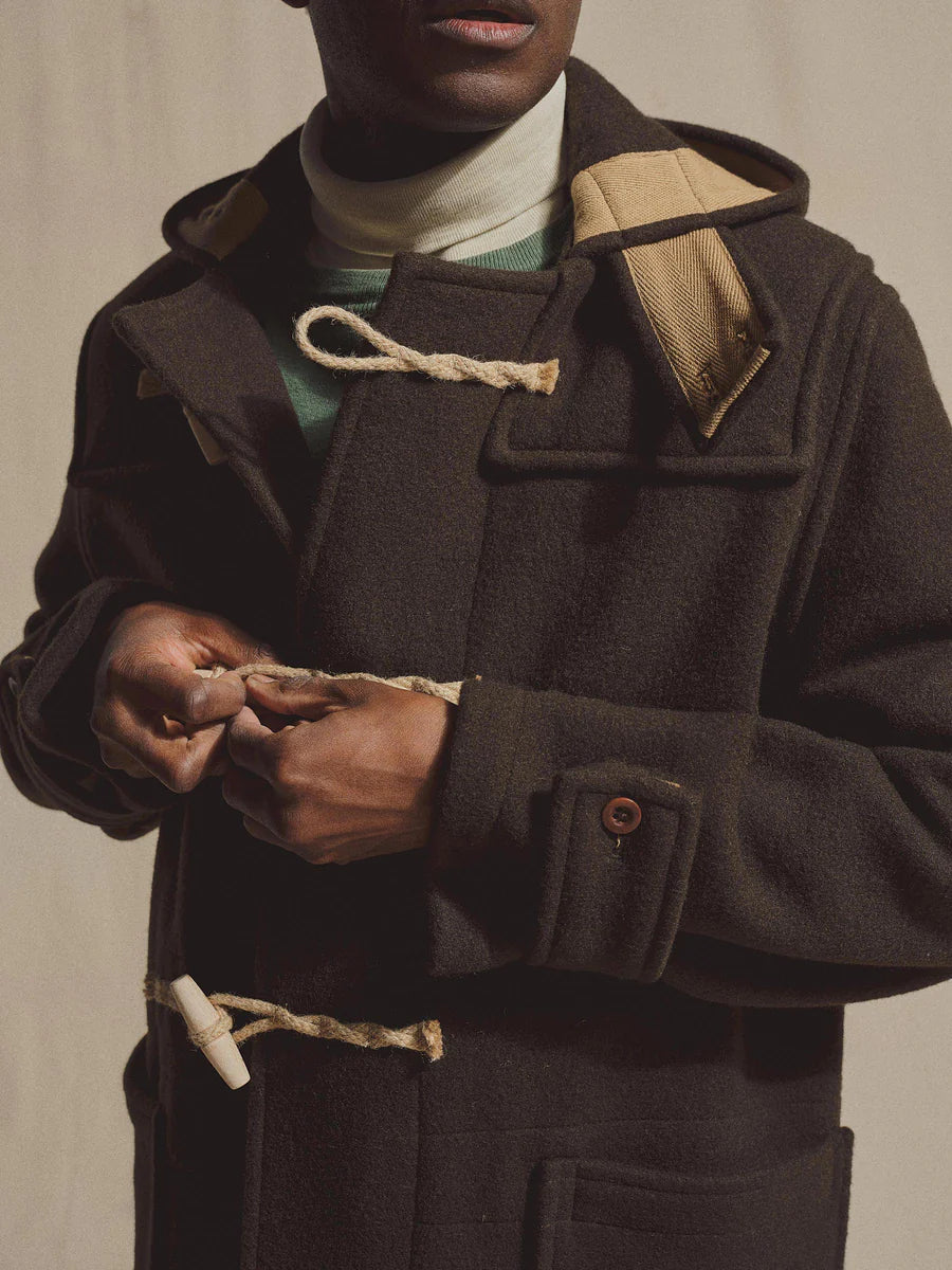 Made-in-England Oversized Wool Duffle Coat