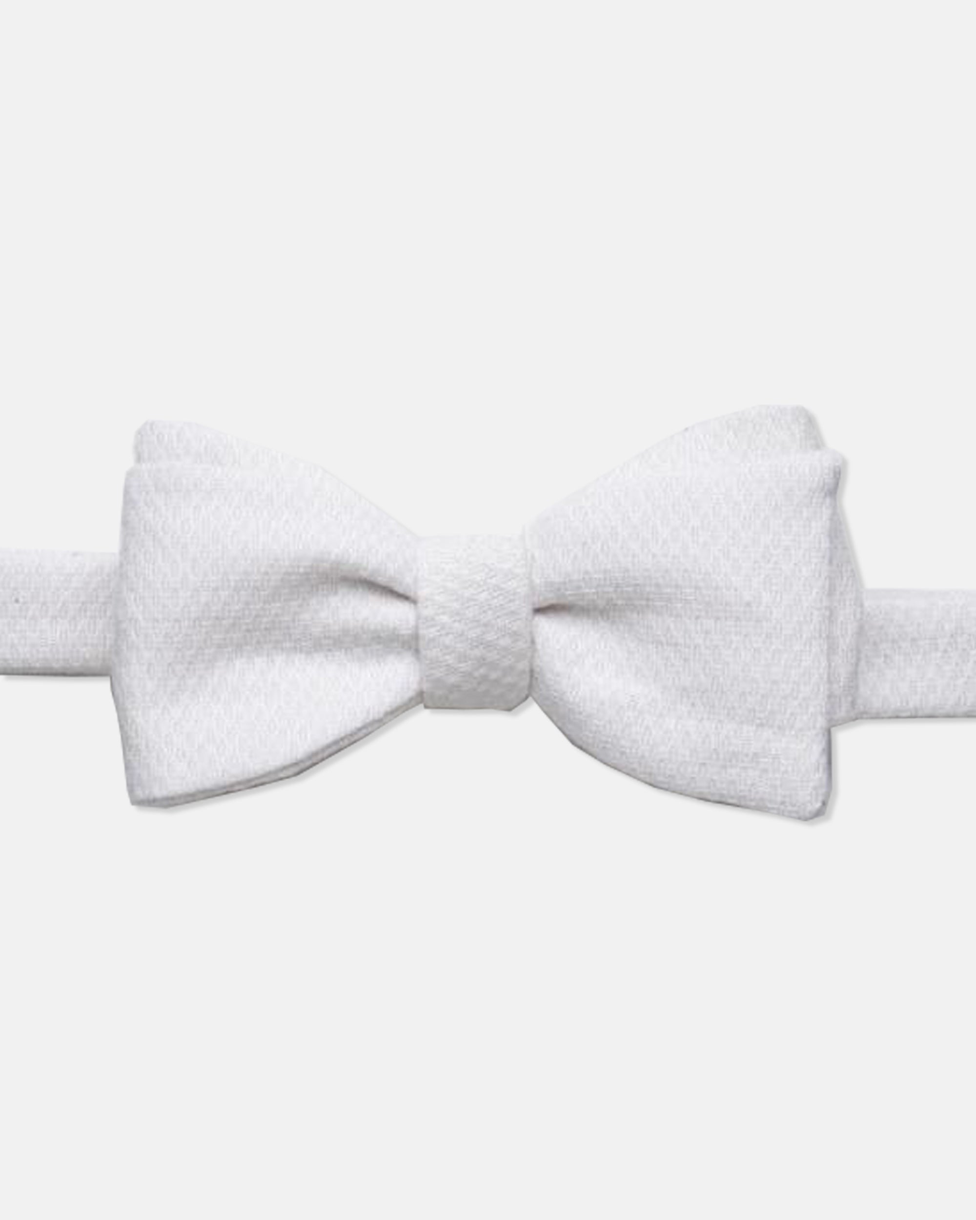 Made-in-England Cotton Pique Pre-Tied Formal Bow Tie