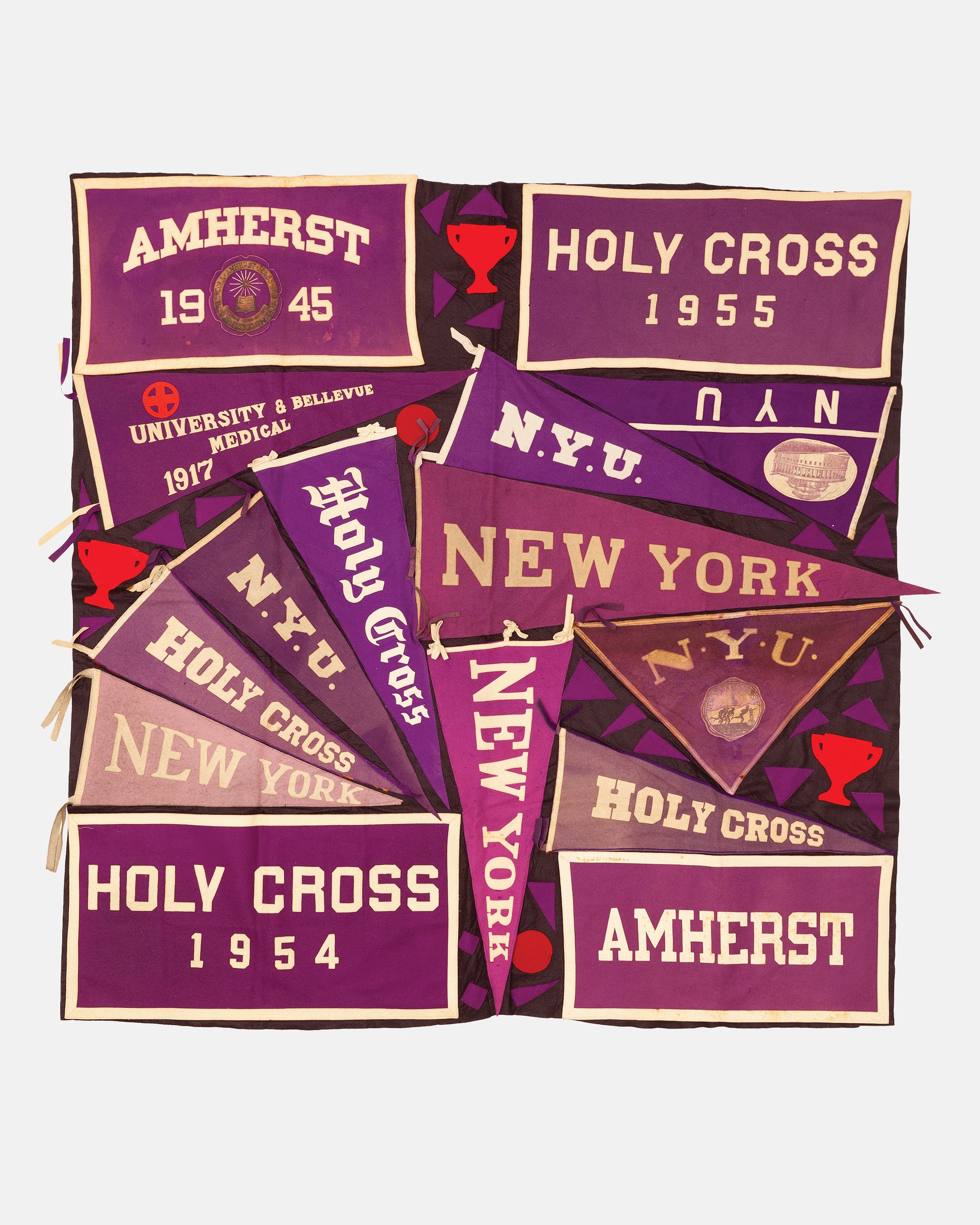 Vintage Pennant Quilt - Colleges #10