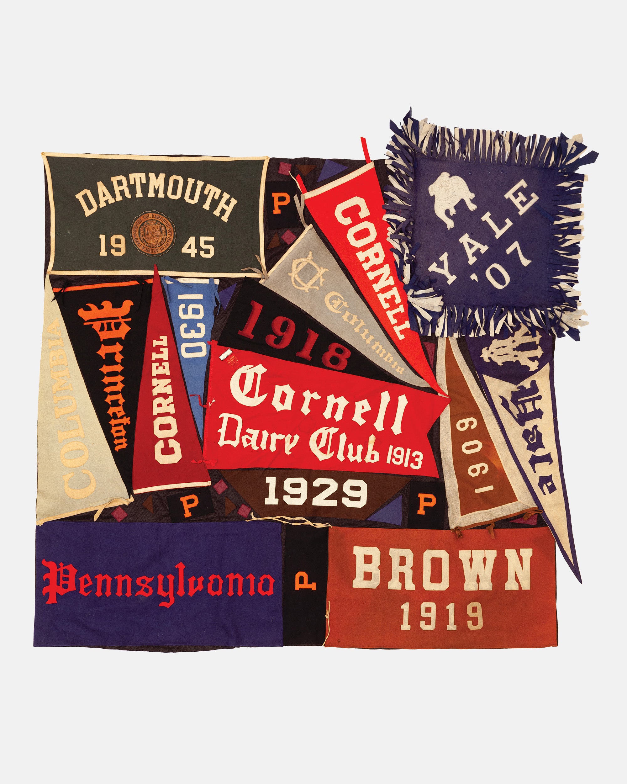 Vintage Pennant Quilt - Colleges #3