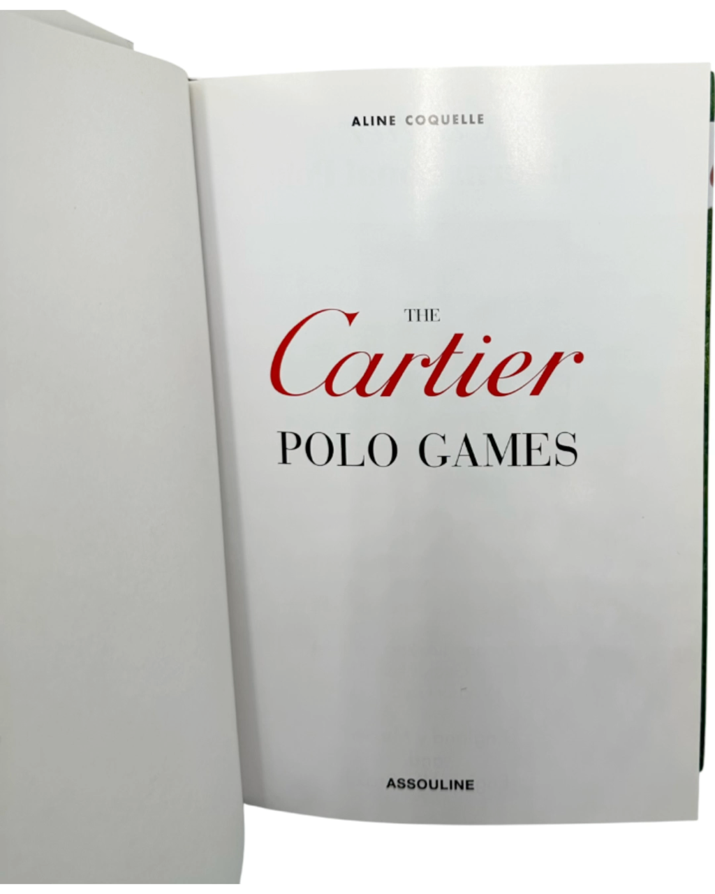 The Cartier The Polo Games by Aline Coquelle 2006 Book
