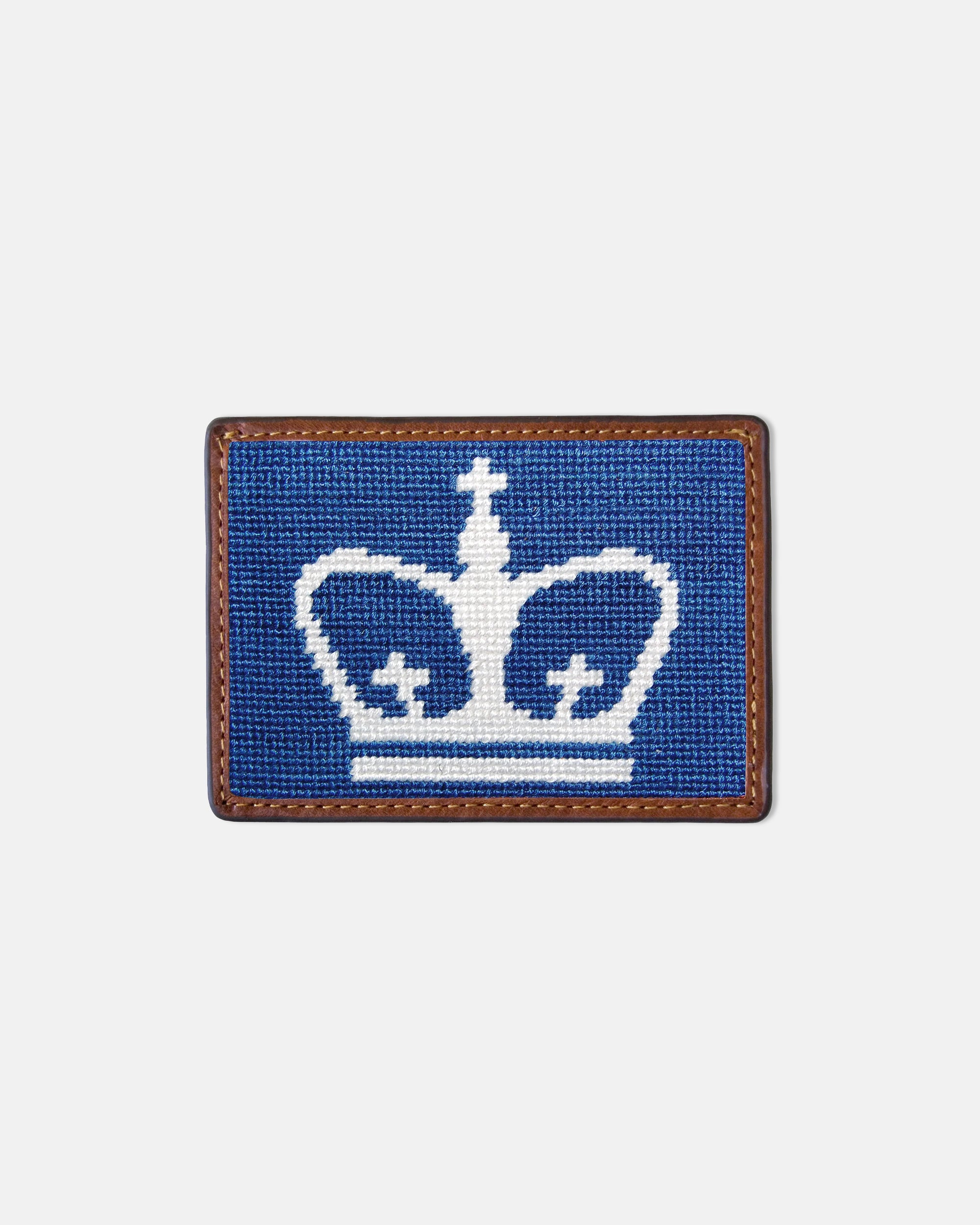 Columbia University Needlepoint Card Case