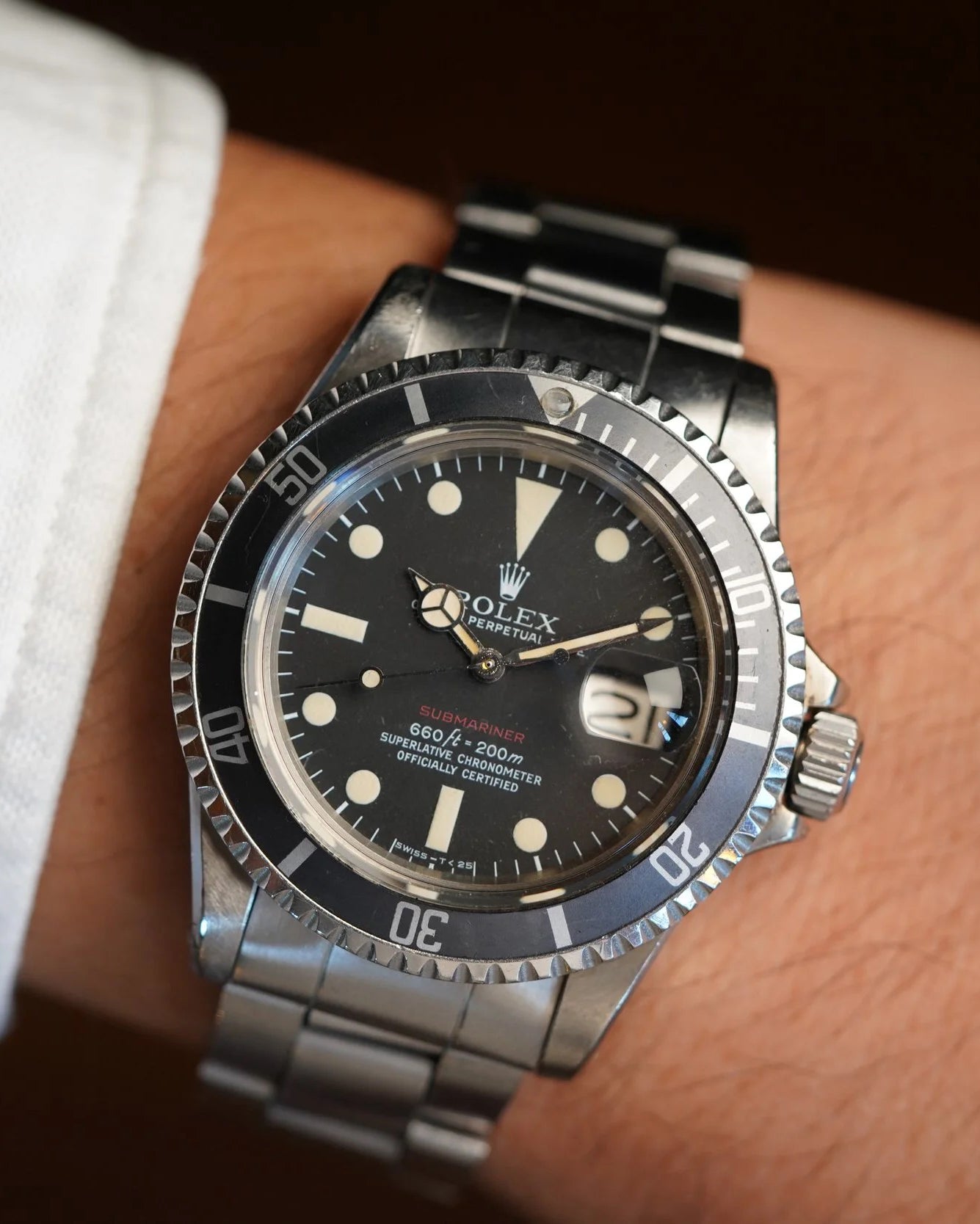 Rolex Feet First Red Submariner Ref 1680 Unpolished