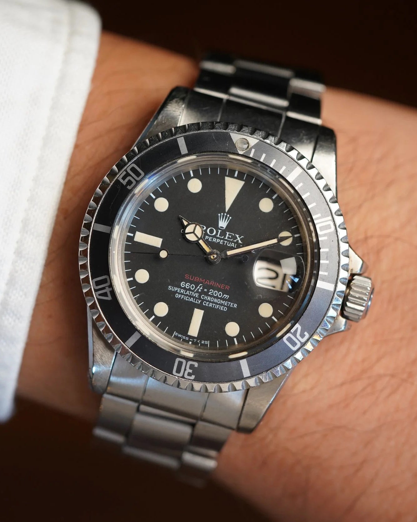 Rolex Feet First Red Submariner Ref 1680 Unpolished