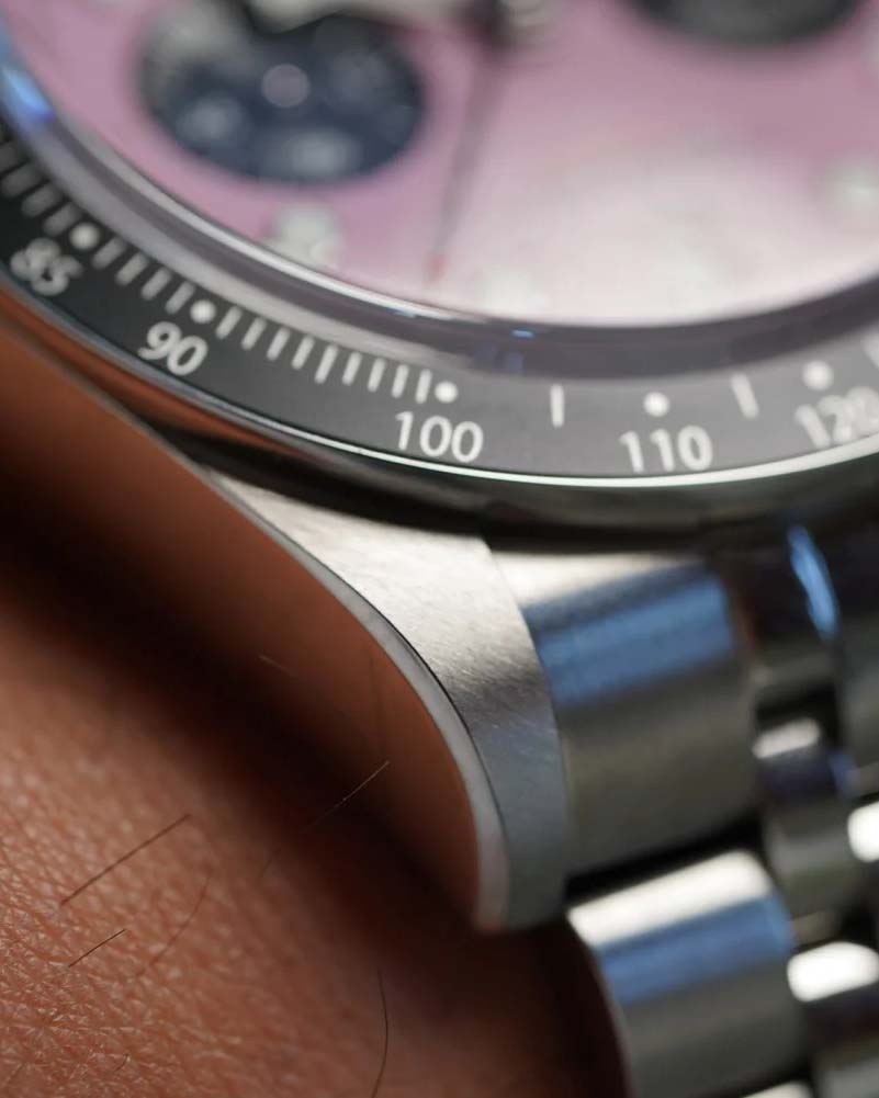 TUDOR Pink Black Bay Chrono M79360N-0019 Full Set Unpolished