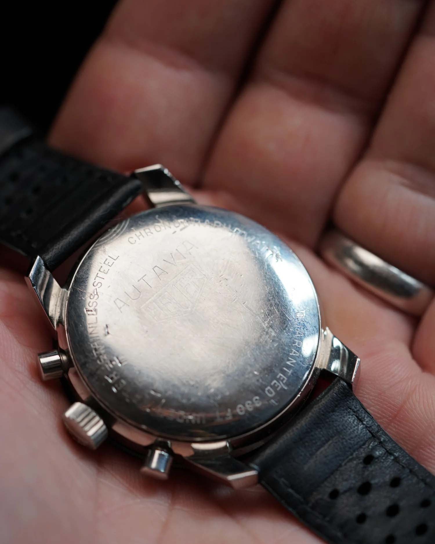 Heuer Autavia Reference 2446C Unpolished with Service Booklet