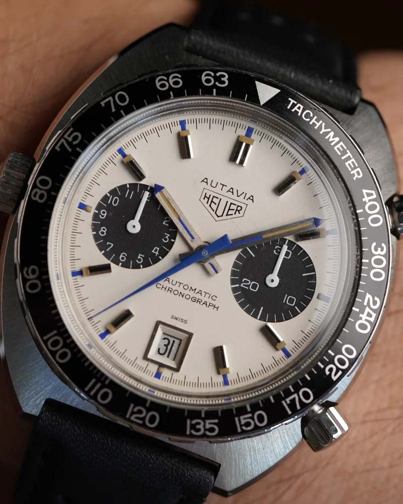 Heuer Autavia 1163T “Siffert” 4th Execution w/ Jo Siffert Card