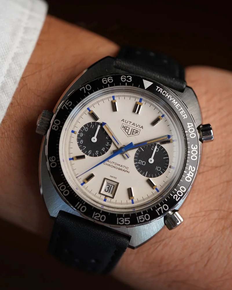 Heuer Autavia 1163T “Siffert” 4th Execution w/ Jo Siffert Card