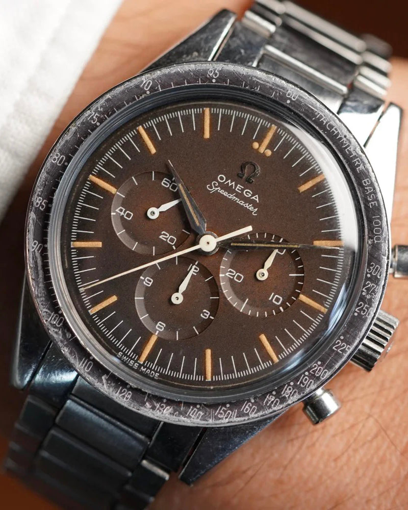 OMEGA Tropical Speedmaster Reference 2998-1 w/ Extract Unpolished w/ Box