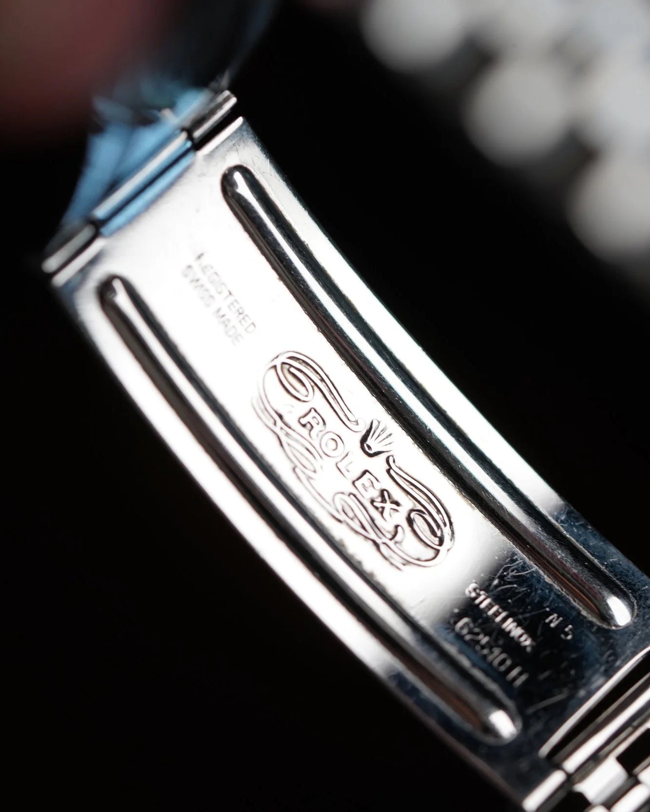 Rolex Datejust Black Dial Ref 16234 Unpolished