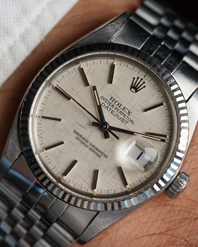 Rolex Datejust Linen Ref 16234 Unpolished