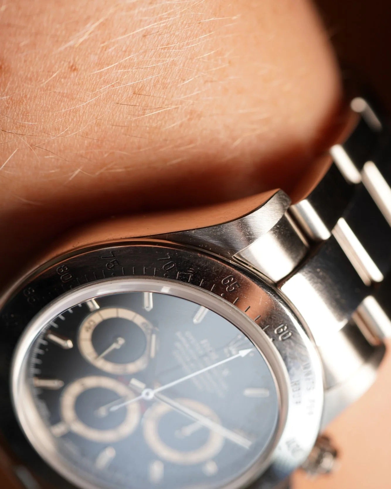 Rolex Black Dial Zenith Daytona Reference 16520 P Serial Full Set Unpolished