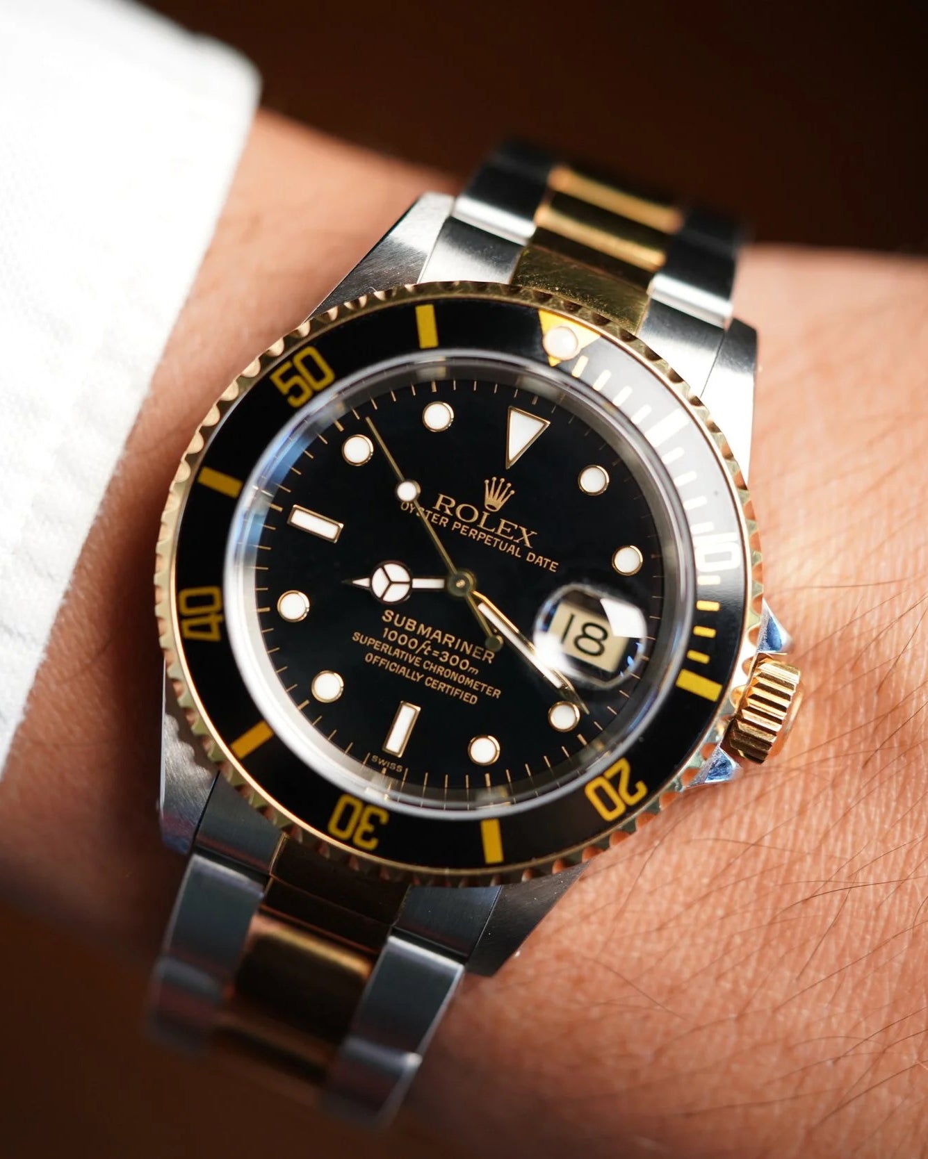 Rolex Submariner Two-Tone Ref 16613 Full Set Unpolished As New