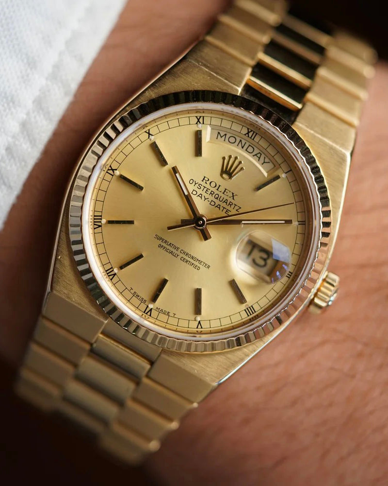 Rolex Oysterquartz Day-Date Reference 19018 CPO Box and Papers