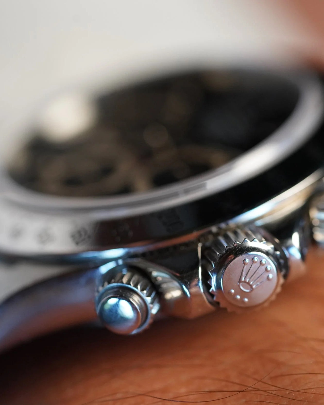 Rolex Black Dial Zenith Daytona Reference 16520 P Serial Full Set Unpolished