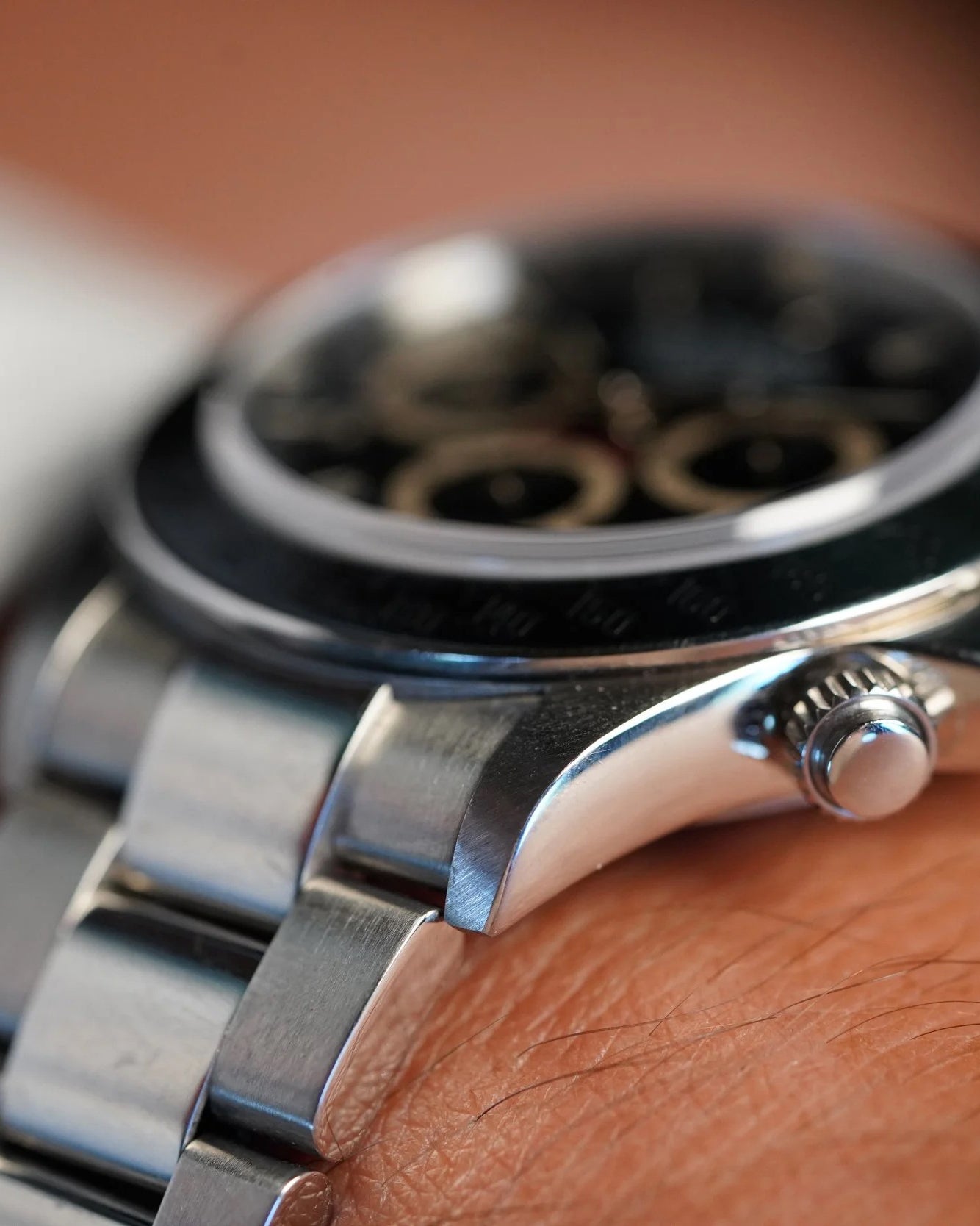 Rolex Black Dial Zenith Daytona Reference 16520 P Serial Full Set Unpolished