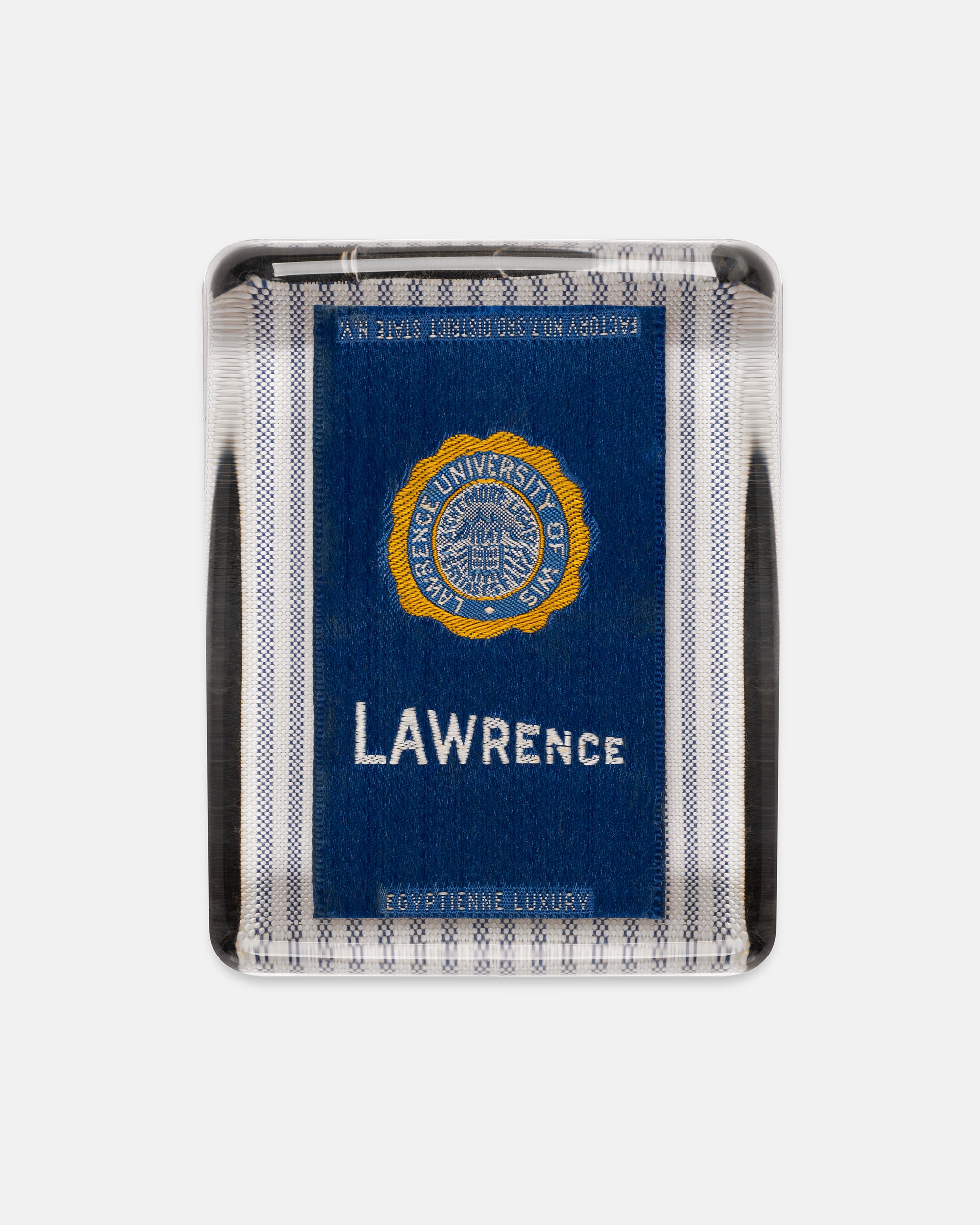 Lawrence University Silk Paperweight